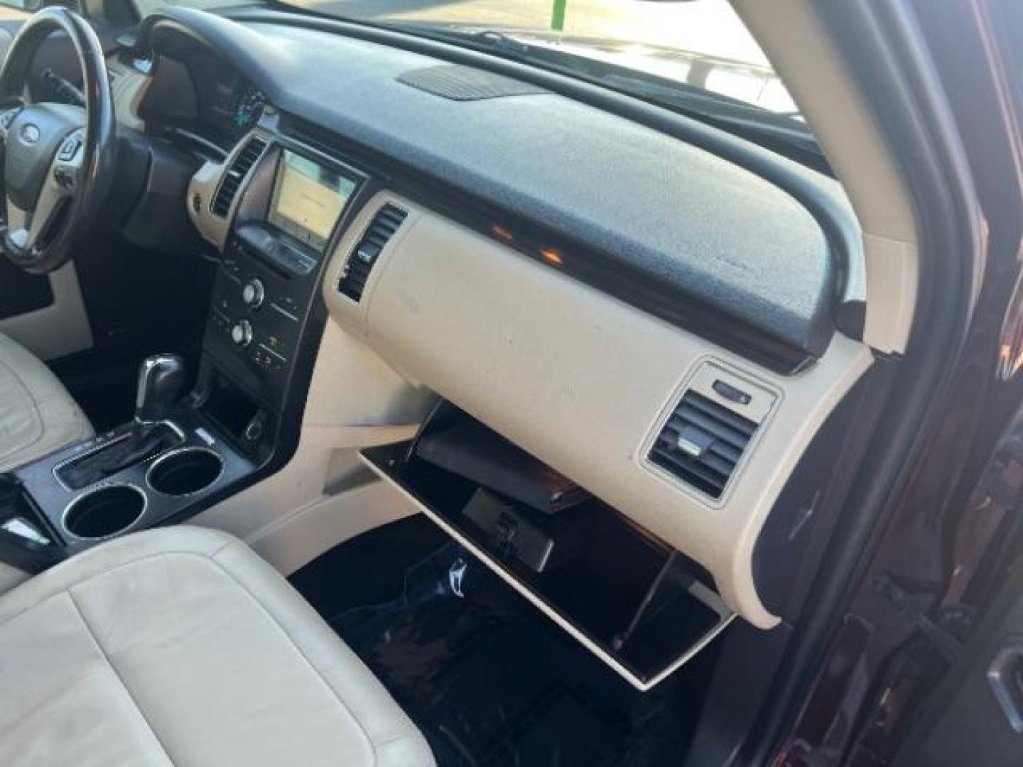 2018 Burgundy Velvet Tinted Clearcoat /Dune Ford Flex SEL (2FMGK5C87JB) with an 3.5L V6 DOHC 24V engine, 6-Speed Automatic transmission, located at 940 North Main Street, Cedar City, UT, 84720, (435) 628-0023, 37.692936, -113.061897 - Photo#32