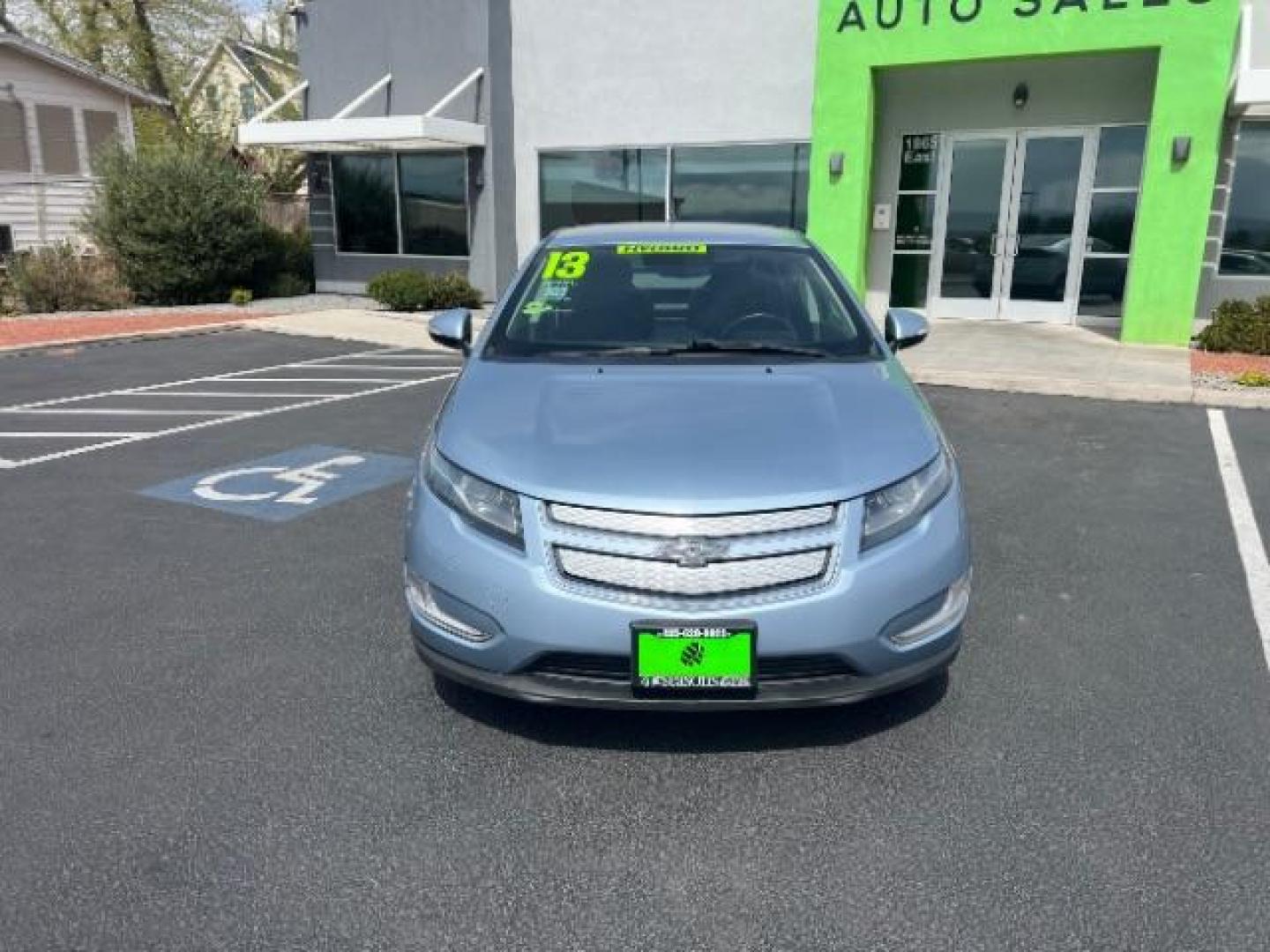 2013 Light Blue /Black Leather Interior Chevrolet Volt Premium (1G1RB6E40DU) with an 1.4L L4 DOHC 16V PLUG-IN HYBRID engine, Continuously Variable Transmission transmission, located at 940 North Main Street, Cedar City, UT, 84720, (435) 628-0023, 37.692936, -113.061897 - Photo#1