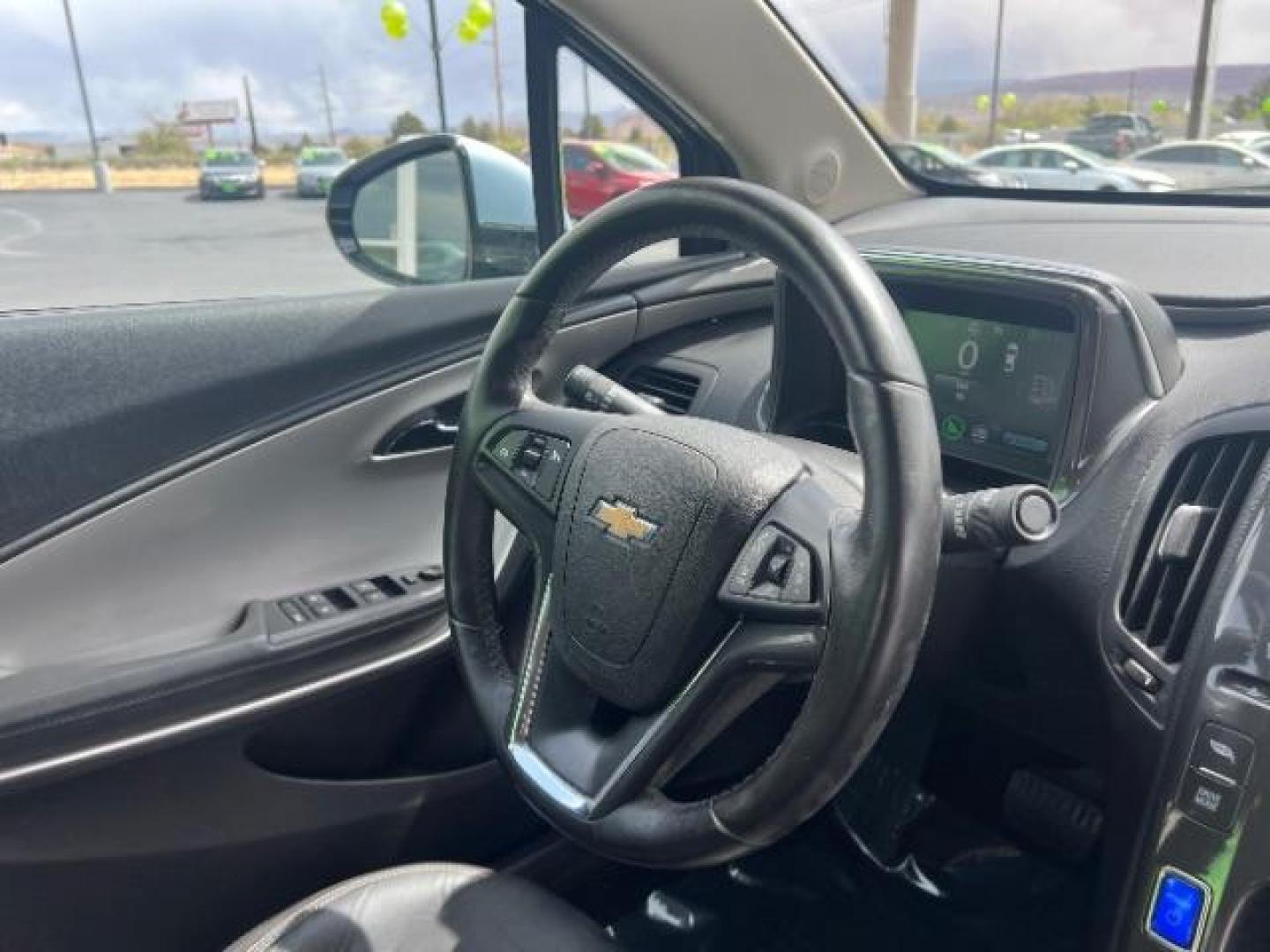2013 Light Blue /Black Leather Interior Chevrolet Volt Premium (1G1RB6E40DU) with an 1.4L L4 DOHC 16V PLUG-IN HYBRID engine, Continuously Variable Transmission transmission, located at 940 North Main Street, Cedar City, UT, 84720, (435) 628-0023, 37.692936, -113.061897 - Photo#31