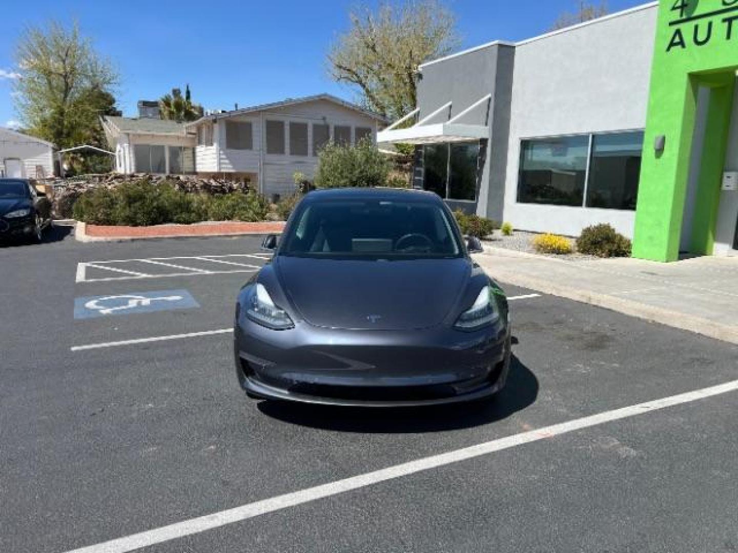 2019 Grey /Black Leather Tesla Model 3 Base (5YJ3E1EB1KF) with an ELECTRIC engine, 1-Speed Automatic transmission, located at 1865 East Red Hills Pkwy, St. George, 84770, (435) 628-0023, 37.120850, -113.543640 - Salvage Title, Tesla certified for super charging. Special financing availabe for ALL credit types. Does not qualify for EV tax credit - Photo#3