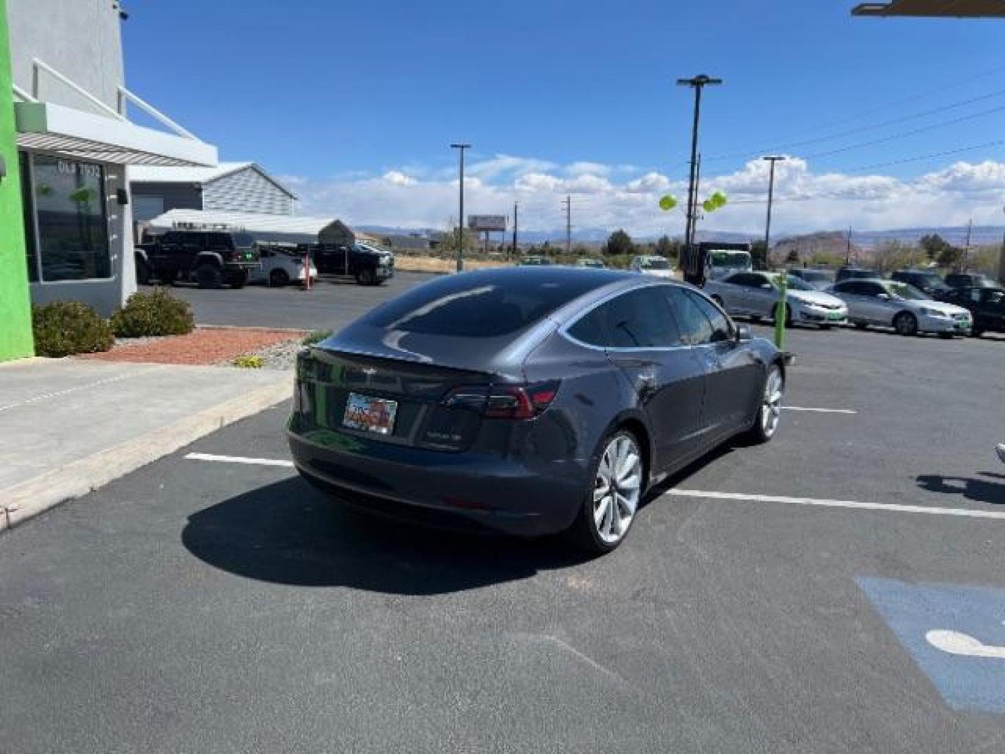 2019 Grey /Black Leather Tesla Model 3 Base (5YJ3E1EB1KF) with an ELECTRIC engine, 1-Speed Automatic transmission, located at 1865 East Red Hills Pkwy, St. George, 84770, (435) 628-0023, 37.120850, -113.543640 - Salvage Title, Tesla certified for super charging. Special financing availabe for ALL credit types. Does not qualify for EV tax credit - Photo#8