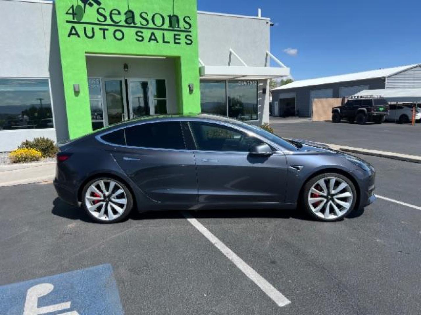 2019 Grey /Black Leather Tesla Model 3 Base (5YJ3E1EB1KF) with an ELECTRIC engine, 1-Speed Automatic transmission, located at 1865 East Red Hills Pkwy, St. George, 84770, (435) 628-0023, 37.120850, -113.543640 - Salvage Title, Tesla certified for super charging. Special financing availabe for ALL credit types. Does not qualify for EV tax credit - Photo#9