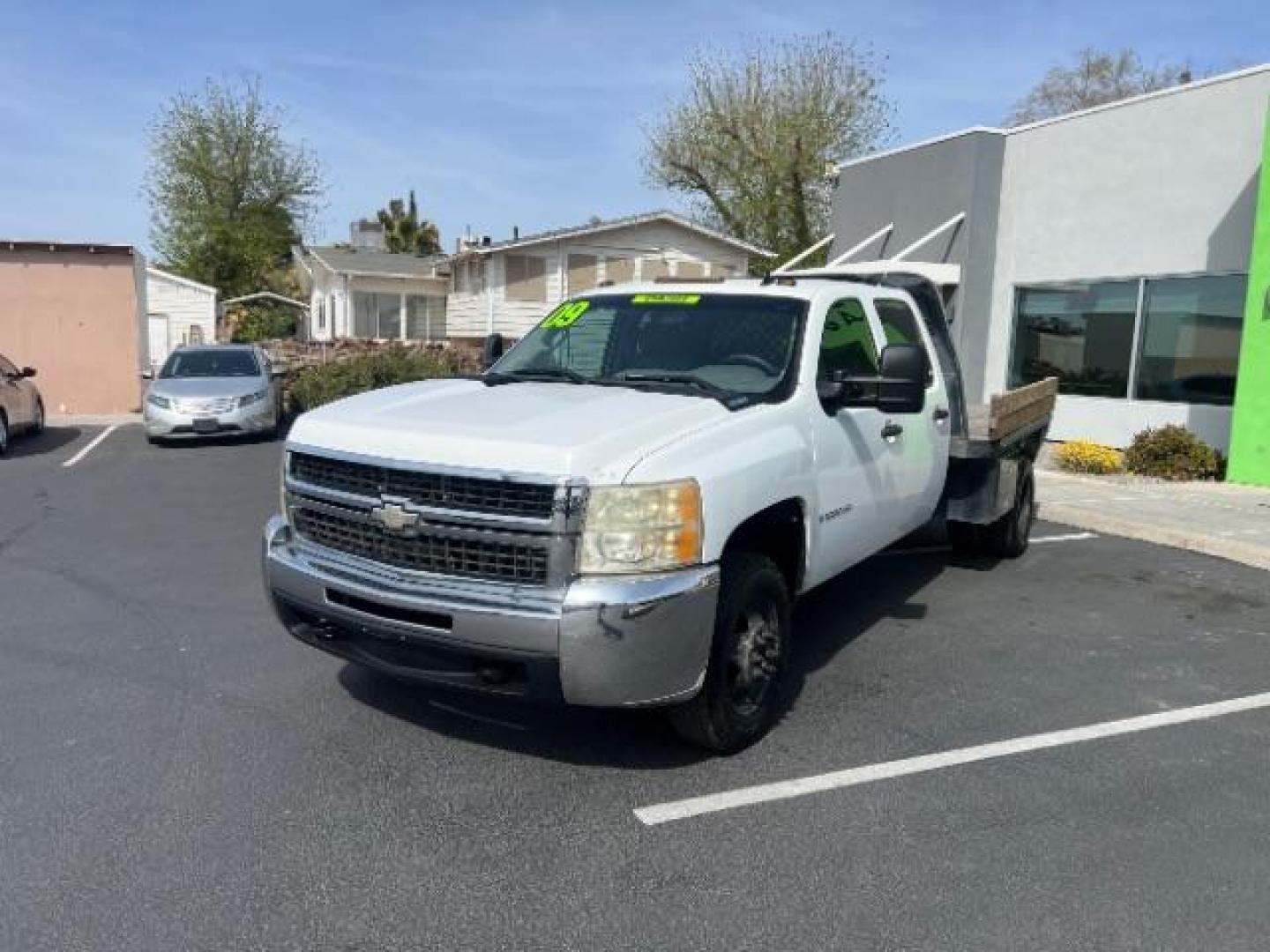 2008 Summit White /Dark Titanium Chevrolet Silverado 3500HD Work Truck (1GCJC33688F) with an Duramax 6.6L V-8 diesel direct injection engine, located at 1865 East Red Hills Pkwy, St. George, 84770, (435) 628-0023, 37.120850, -113.543640 - This vehicle is a Mechanic Special. This means it will need some love. Runs a drives fine but has body damage, leaks or other mechanical issues. It did NOT pass our 50 point inspection. Get a great deal on a less than perfect car. These cars do NOT qualify for our in house financing. Cash and carry, - Photo#2