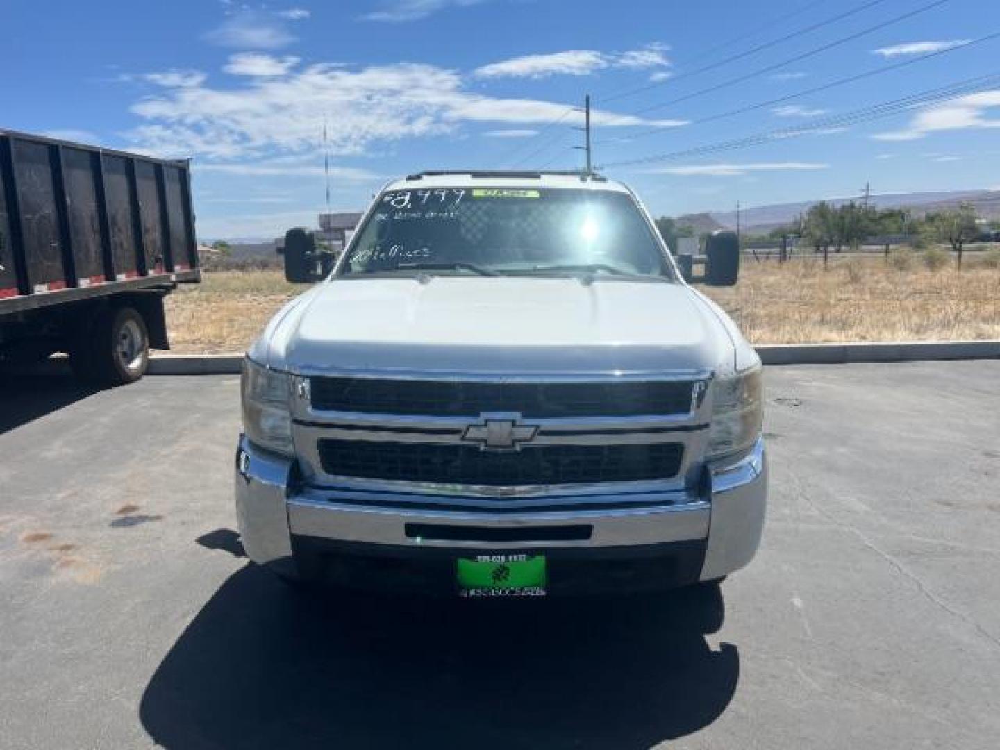 2008 Summit White /Dark Titanium Chevrolet Silverado 3500HD Work Truck (1GCJC33688F) with an Duramax 6.6L V-8 diesel direct injection engine, Automatic transmission, located at 1865 East Red Hills Pkwy, St. George, 84770, (435) 628-0023, 37.120850, -113.543640 - This vehicle is a Mechanic Special. This means it will need some love. Runs a drives fine but has body damage, leaks or other mechanical issues. It did NOT pass our 50 point inspection. Get a great deal on a less than perfect car. These cars do NOT qualify for our in house financing. Cash and carry, - Photo#1