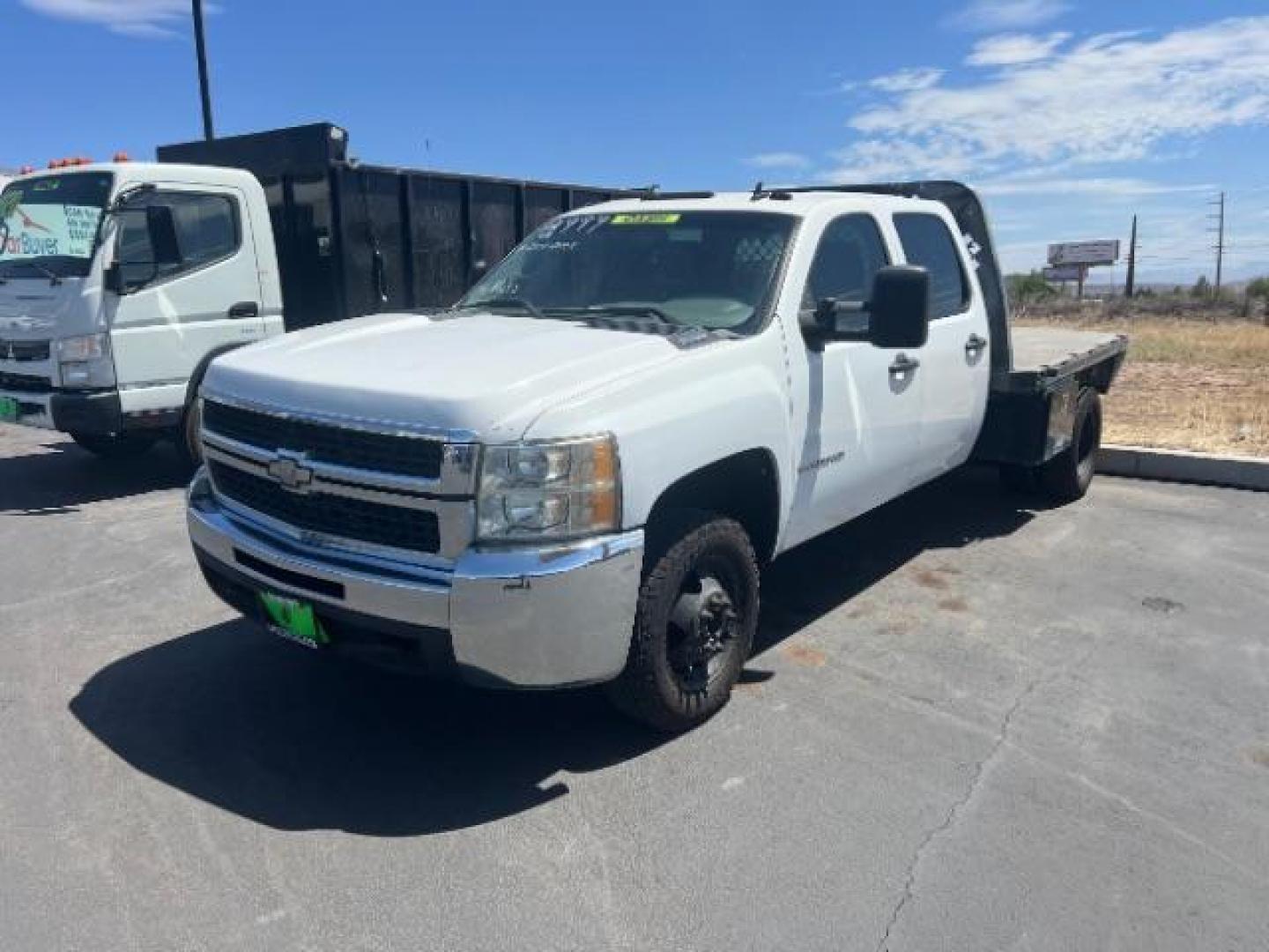 2008 Summit White /Dark Titanium Chevrolet Silverado 3500HD Work Truck (1GCJC33688F) with an Duramax 6.6L V-8 diesel direct injection engine, Automatic transmission, located at 1865 East Red Hills Pkwy, St. George, 84770, (435) 628-0023, 37.120850, -113.543640 - This vehicle is a Mechanic Special. This means it will need some love. Runs a drives fine but has body damage, leaks or other mechanical issues. It did NOT pass our 50 point inspection. Get a great deal on a less than perfect car. These cars do NOT qualify for our in house financing. Cash and carry, - Photo#2