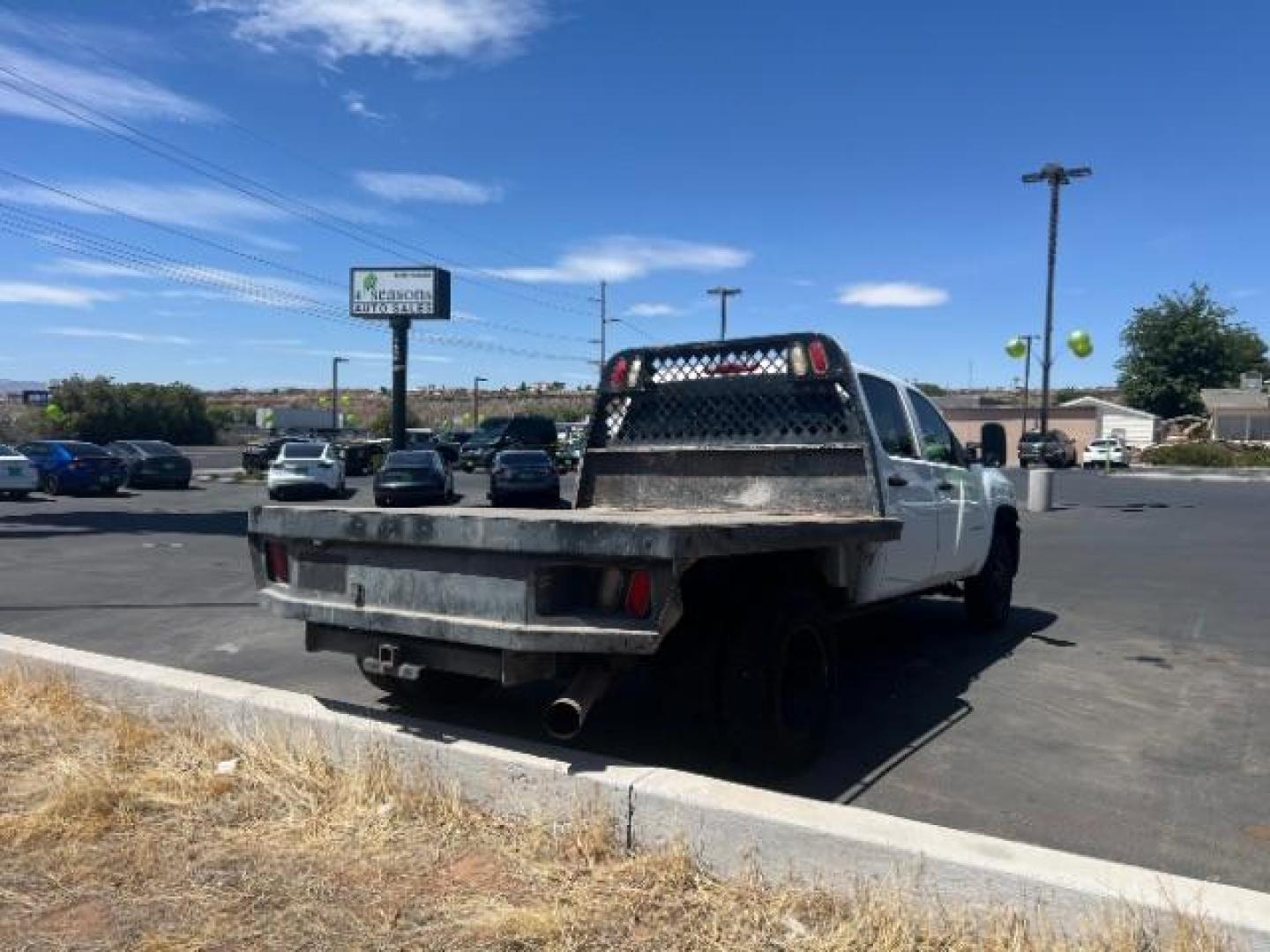 2008 Summit White /Dark Titanium Chevrolet Silverado 3500HD Work Truck (1GCJC33688F) with an Duramax 6.6L V-8 diesel direct injection engine, Automatic transmission, located at 1865 East Red Hills Pkwy, St. George, 84770, (435) 628-0023, 37.120850, -113.543640 - This vehicle is a Mechanic Special. This means it will need some love. Runs a drives fine but has body damage, leaks or other mechanical issues. It did NOT pass our 50 point inspection. Get a great deal on a less than perfect car. These cars do NOT qualify for our in house financing. Cash and carry, - Photo#6