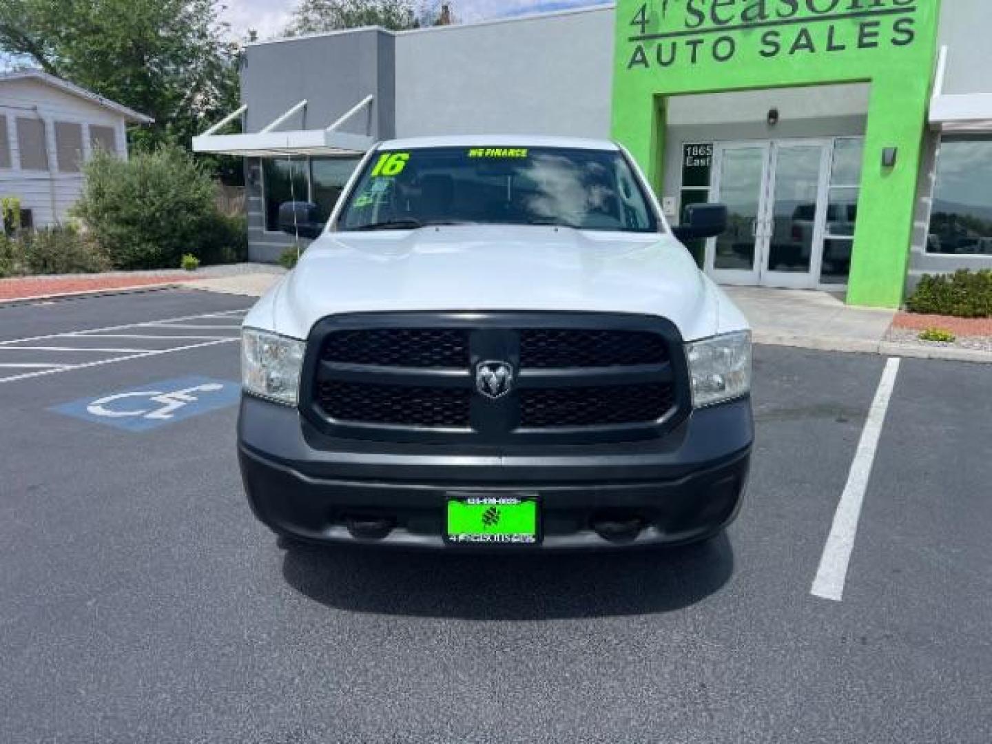 2016 Bright White Clearcoat /Diesel Gray/Black Ram 1500 Tradesman (1C6RR7KG9GS) with an 3.6L V6 DOHC 24V FFV engine, 8-Speed Automatic transmission, located at 1865 East Red Hills Pkwy, St. George, 84770, (435) 628-0023, 37.120850, -113.543640 - We specialize in helping ALL people get the best financing available. No matter your credit score, good, bad or none we can get you an amazing rate. Had a bankruptcy, divorce, or repossessions? We give you the green light to get your credit back on the road. Low down and affordable payments that fit - Photo#1
