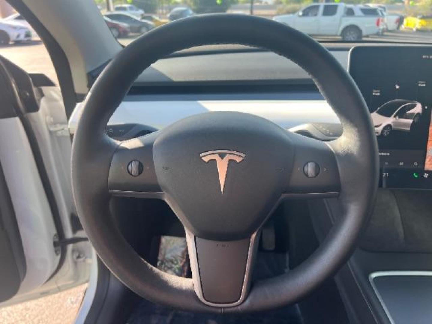 2021 Pearl White Multi-Coat /Black Tesla Model Y Long Range Dual Motor All-Wheel Drive (5YJYGDEE6MF) , Continuously Variable Transmission transmission, located at 1865 East Red Hills Pkwy, St. George, 84770, (435) 628-0023, 37.120850, -113.543640 - Photo#17