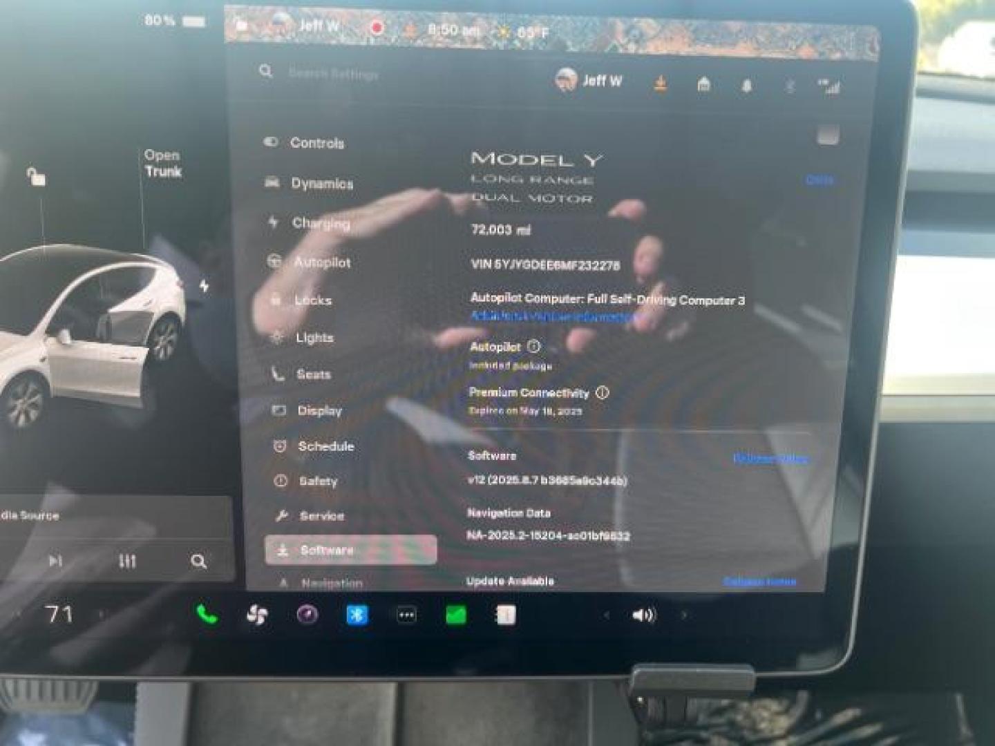 2021 Pearl White Multi-Coat /Black Tesla Model Y Long Range Dual Motor All-Wheel Drive (5YJYGDEE6MF) , Continuously Variable Transmission transmission, located at 1865 East Red Hills Pkwy, St. George, 84770, (435) 628-0023, 37.120850, -113.543640 - Photo#1
