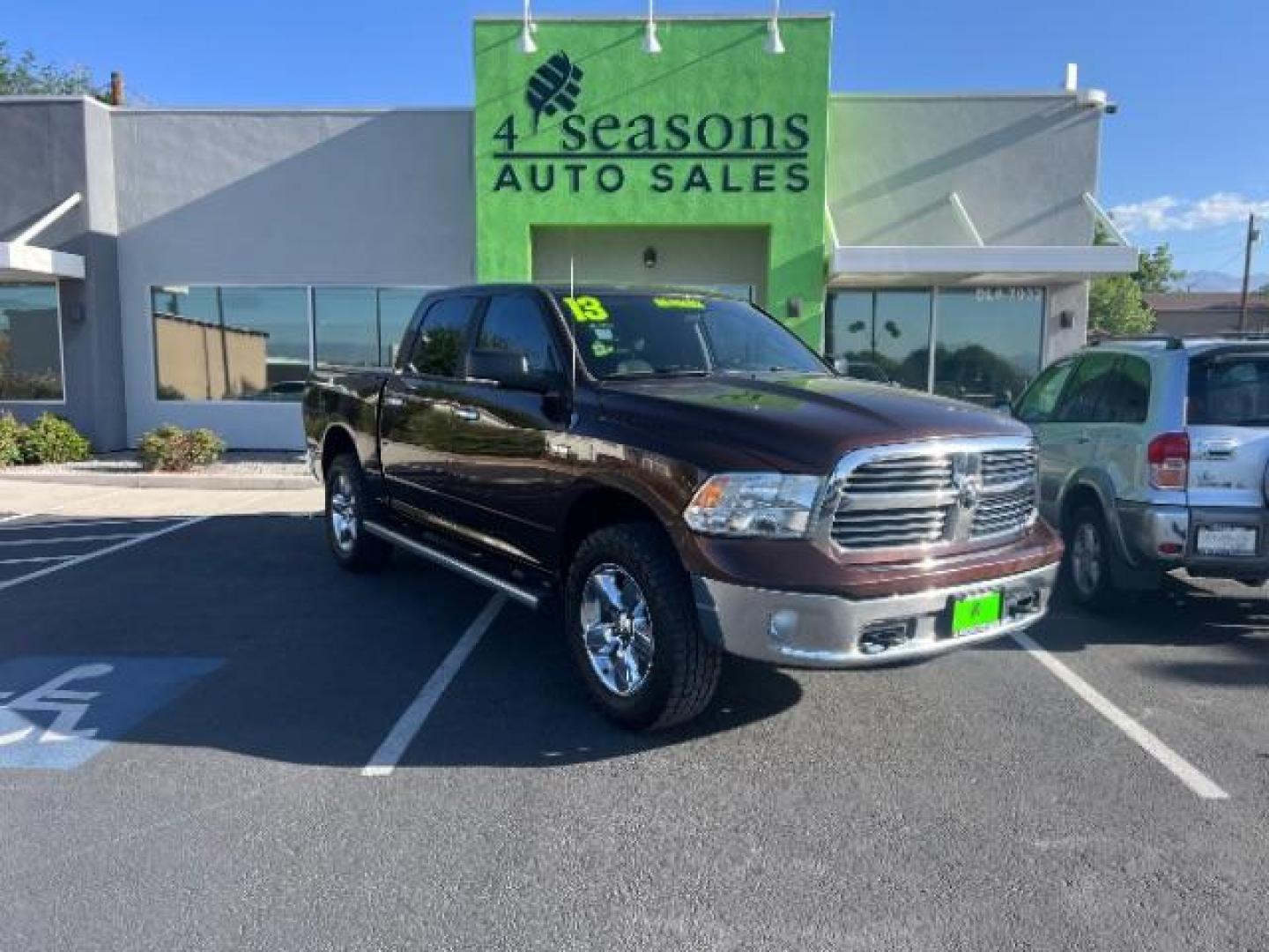 2013 Western Brown /Diesel Gray/Black Ram 1500 Big Horn (1C6RR7LT8DS) with an HEMI 5.7L V-8 variable valve control engine, Automatic transmission, located at 1865 East Red Hills Pkwy, St. George, 84770, (435) 628-0023, 37.120850, -113.543640 - We specialize in helping ALL people get the best financing available. No matter your credit score, good, bad or none we can get you an amazing rate. Had a bankruptcy, divorce, or repossessions? We give you the green light to get your credit back on the road. Low down and affordable payments that fit - Photo#0