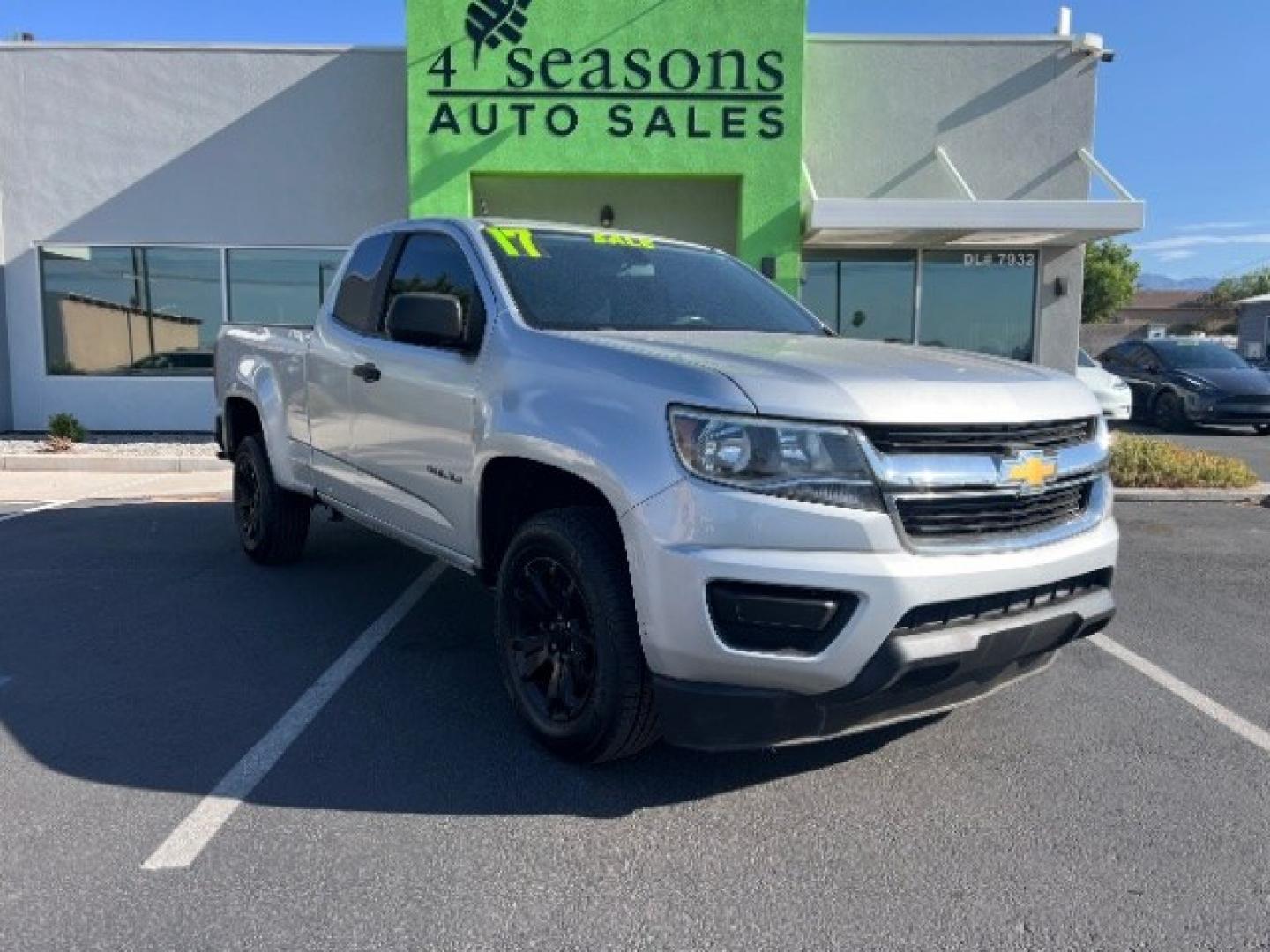 2017 Silver Ice Metallic /Jet Black/Dark Ash Chevrolet Colorado WT (1GCHSBEN2H1) with an 3.6L V-6 gasoline direct injection engine, Automatic transmission, located at 940 North Main Street, Cedar City, UT, 84720, (435) 628-0023, 37.692936, -113.061897 - We specialize in helping ALL people get the best financing available. No matter your credit score, good, bad or none we can get you an amazing rate. Had a bankruptcy, divorce, or repossessions? We give you the green light to get your credit back on the road. Low down and affordable payments that fit- Photo#0