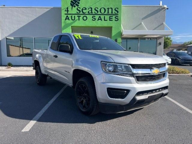 2017 Silver Ice Metallic /Jet Black/Dark Ash Chevrolet Colorado WT (1GCHSBEN2H1) with an 3.6L V-6 gasoline direct injection engine, Automatic transmission, located at 940 North Main Street, Cedar City, UT, 84720, (435) 628-0023, 37.692936, -113.061897 - We specialize in helping ALL people get the best financing available. No matter your credit score, good, bad or none we can get you an amazing rate. Had a bankruptcy, divorce, or repossessions? We give you the green light to get your credit back on the road. Low down and affordable payments that fit- Photo#0