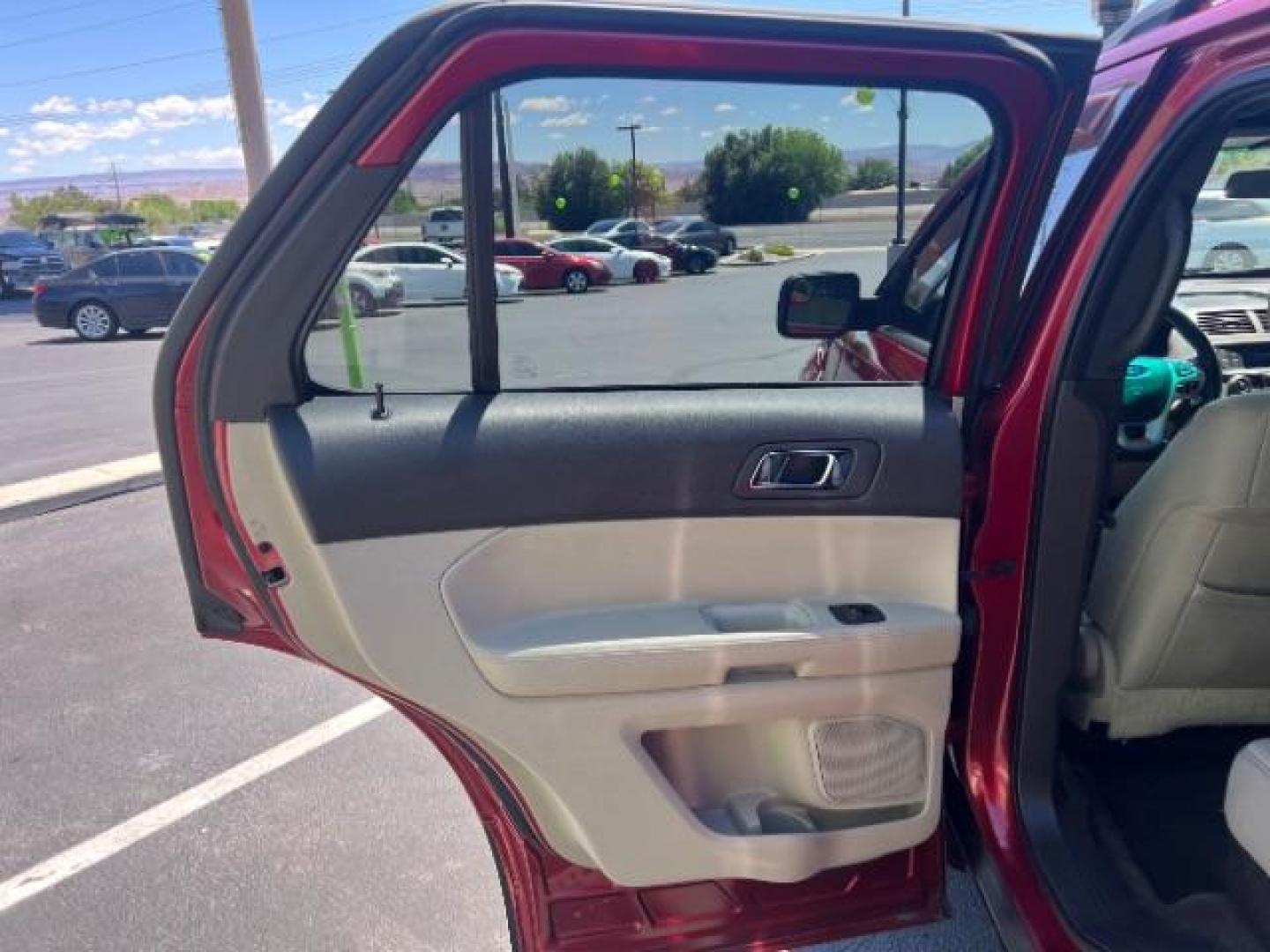 2015 Red /Black Ford Explorer Base FWD (1FM5K7B8XFG) with an 3.5L V6 DOHC 24V engine, 6-Speed Automatic transmission, located at 940 North Main Street, Cedar City, UT, 84720, (435) 628-0023, 37.692936, -113.061897 - We specialize in helping ALL people get the best financing available. No matter your credit score, good, bad or none we can get you an amazing rate. Had a bankruptcy, divorce, or repossessions? We give you the green light to get your credit back on the road. Low down and affordable payments that fit - Photo#21