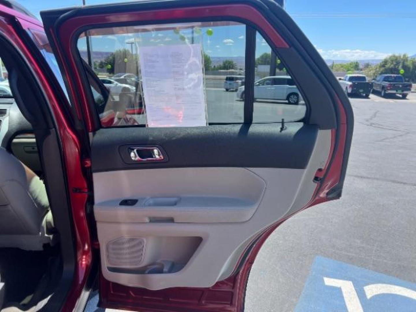 2015 Red /Black Ford Explorer Base FWD (1FM5K7B8XFG) with an 3.5L V6 DOHC 24V engine, 6-Speed Automatic transmission, located at 940 North Main Street, Cedar City, UT, 84720, (435) 628-0023, 37.692936, -113.061897 - We specialize in helping ALL people get the best financing available. No matter your credit score, good, bad or none we can get you an amazing rate. Had a bankruptcy, divorce, or repossessions? We give you the green light to get your credit back on the road. Low down and affordable payments that fit - Photo#29