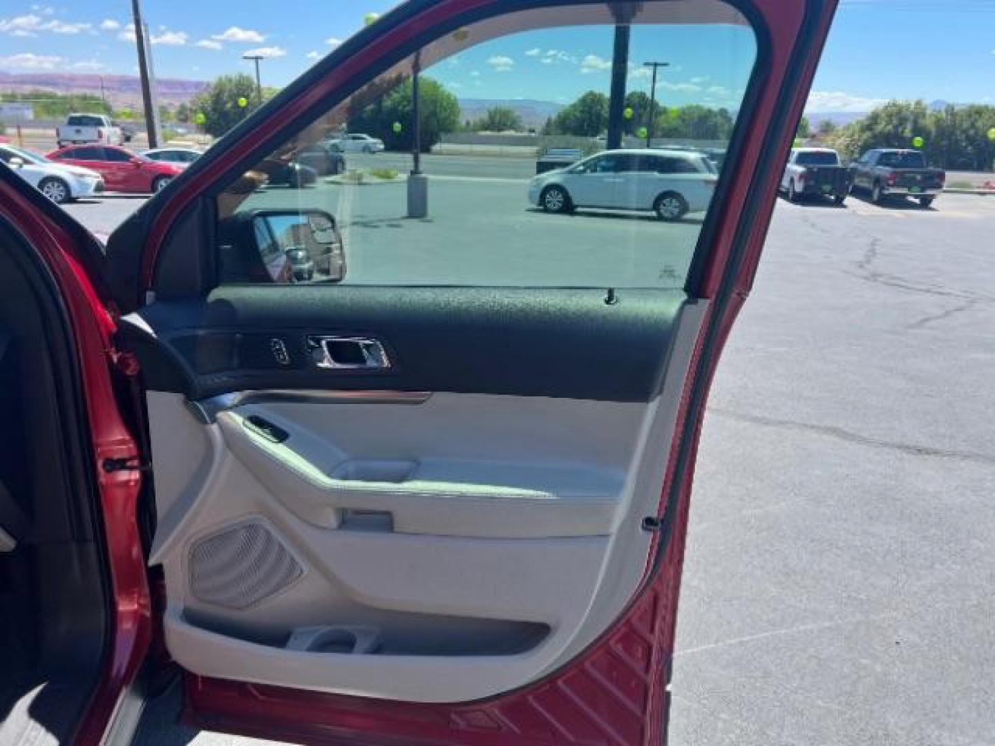 2015 Red /Black Ford Explorer Base FWD (1FM5K7B8XFG) with an 3.5L V6 DOHC 24V engine, 6-Speed Automatic transmission, located at 940 North Main Street, Cedar City, UT, 84720, (435) 628-0023, 37.692936, -113.061897 - We specialize in helping ALL people get the best financing available. No matter your credit score, good, bad or none we can get you an amazing rate. Had a bankruptcy, divorce, or repossessions? We give you the green light to get your credit back on the road. Low down and affordable payments that fit - Photo#31