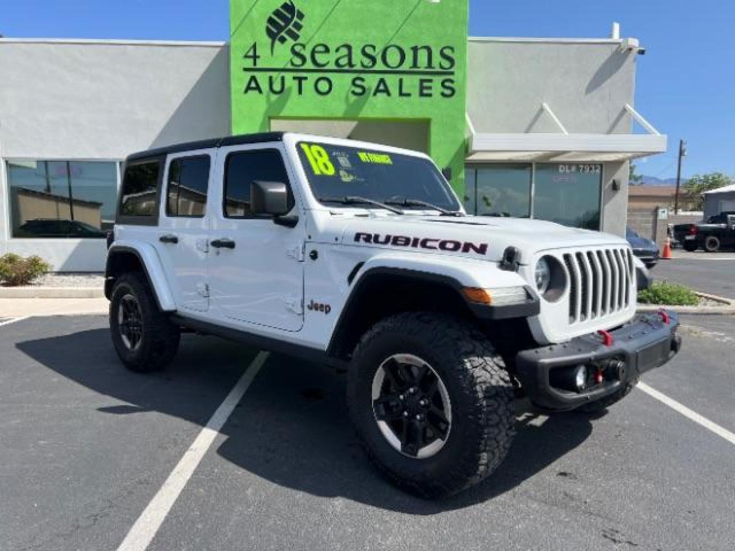 2018 Bright White Clearcoat /Black/Heritage Tan Jeep Wrangler Unlimited Rubicon 4x4 (1C4HJXFG6JW) with an Pentastar 3.6L V-6 DOHC engine, Automatic transmission, located at 940 North Main Street, Cedar City, UT, 84720, (435) 628-0023, 37.692936, -113.061897 - We specialize in helping ALL people get the best financing available. No matter your credit score, good, bad or none we can get you an amazing rate. Had a bankruptcy, divorce, or repossessions? We give you the green light to get your credit back on the road. Low down and affordable payments that fit - Photo#0