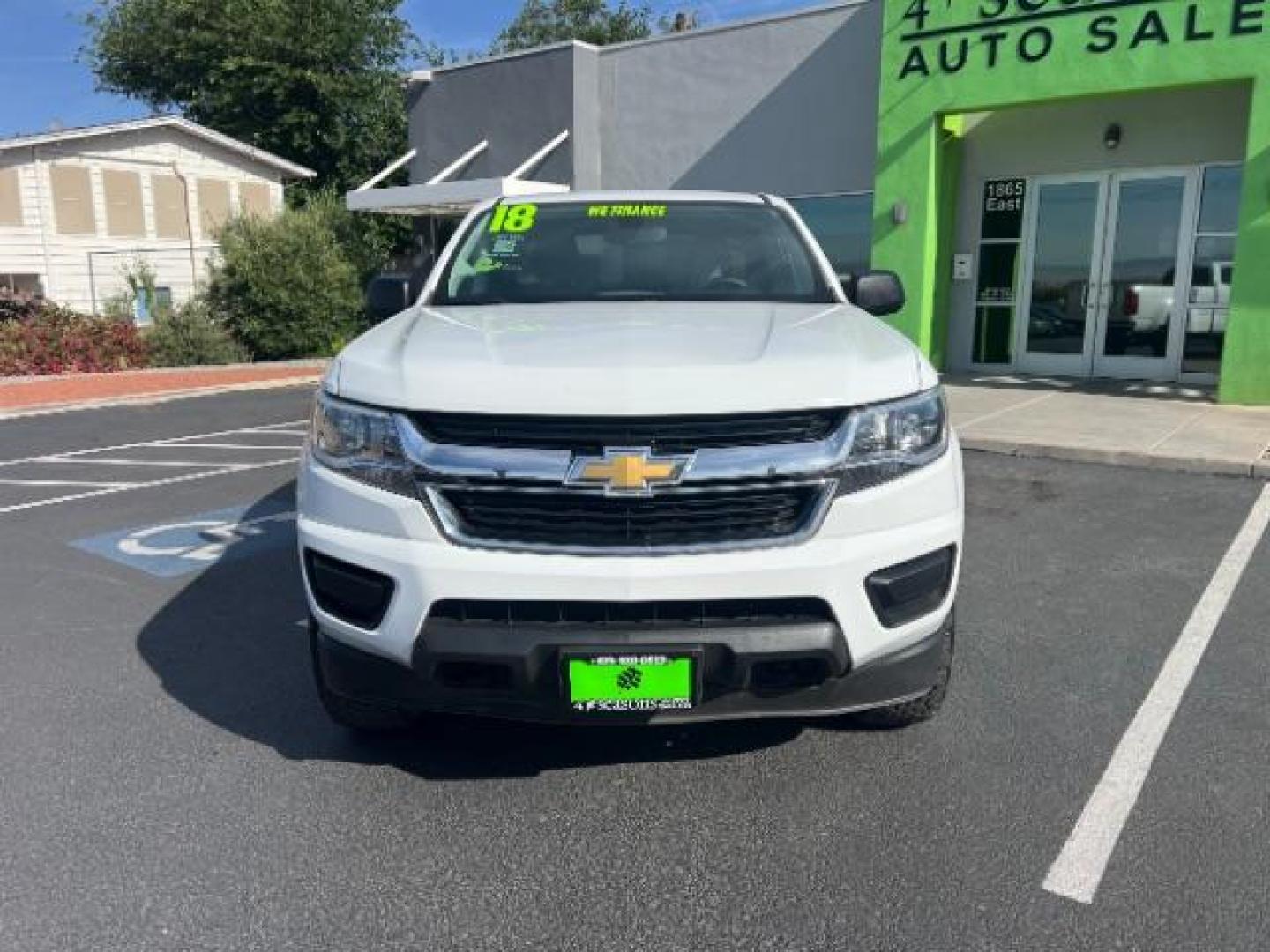 2018 Summit White /Jet Black/Dark Ash Chevrolet Colorado WT (1GCHTBEN0J1) , Automatic transmission, located at 1865 East Red Hills Pkwy, St. George, 84770, (435) 628-0023, 37.120850, -113.543640 - We specialize in helping ALL people get the best financing available. No matter your credit score, good, bad or none we can get you an amazing rate. Had a bankruptcy, divorce, or repossessions? We give you the green light to get your credit back on the road. Low down and affordable payments that fit - Photo#1