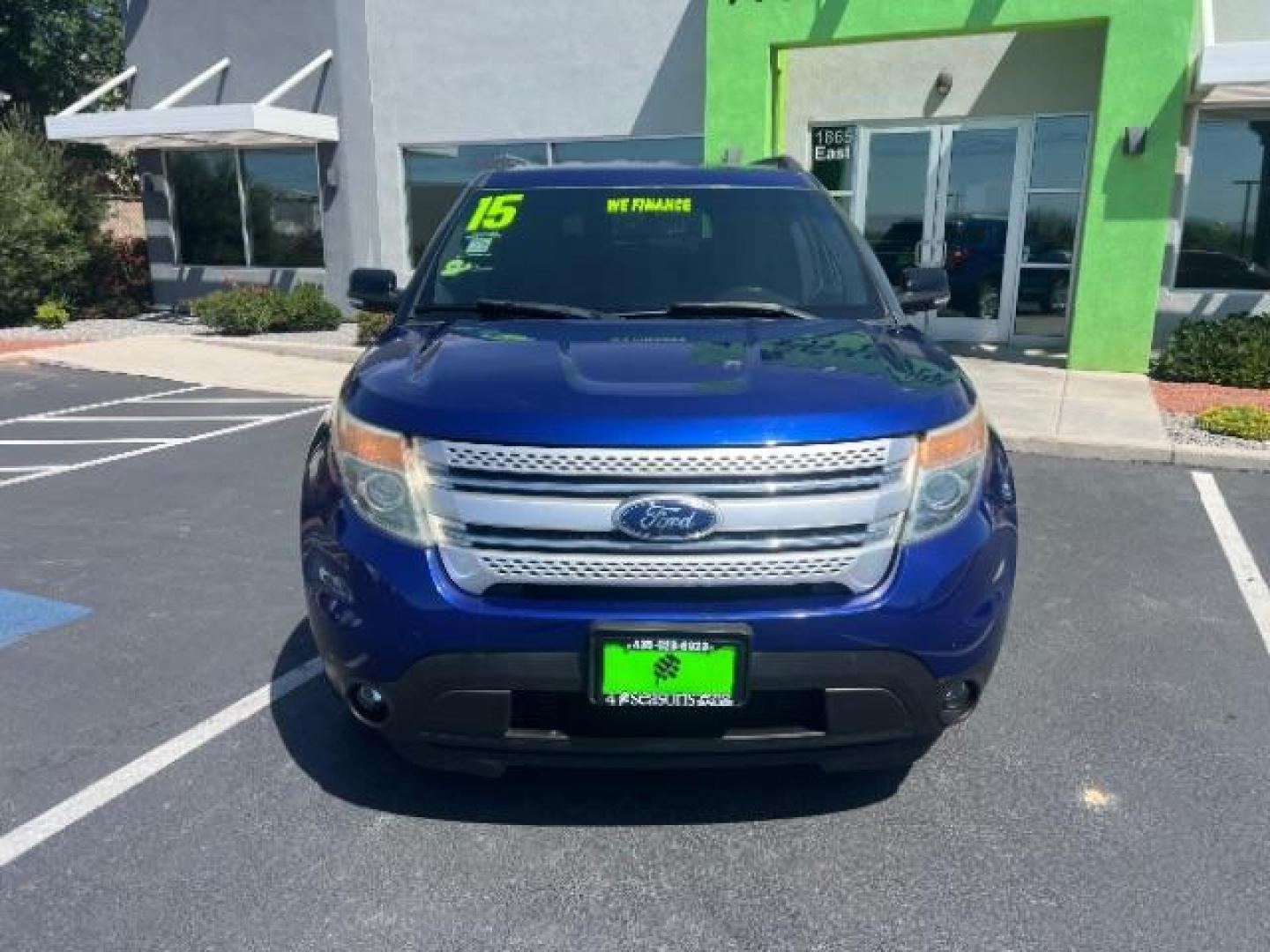 2015 Deep Impact Blue Metallic /Charcoal Black Ford Explorer XLT (1FM5K7D85FG) with an EcoBoost 2L I-4 gasoline direct injection engine, Automatic transmission, located at 940 North Main Street, Cedar City, UT, 84720, (435) 628-0023, 37.692936, -113.061897 - We specialize in helping ALL people get the best financing available. No matter your credit score, good, bad or none we can get you an amazing rate. Had a bankruptcy, divorce, or repossessions? We give you the green light to get your credit back on the road. Low down and affordable payments that fit - Photo#1