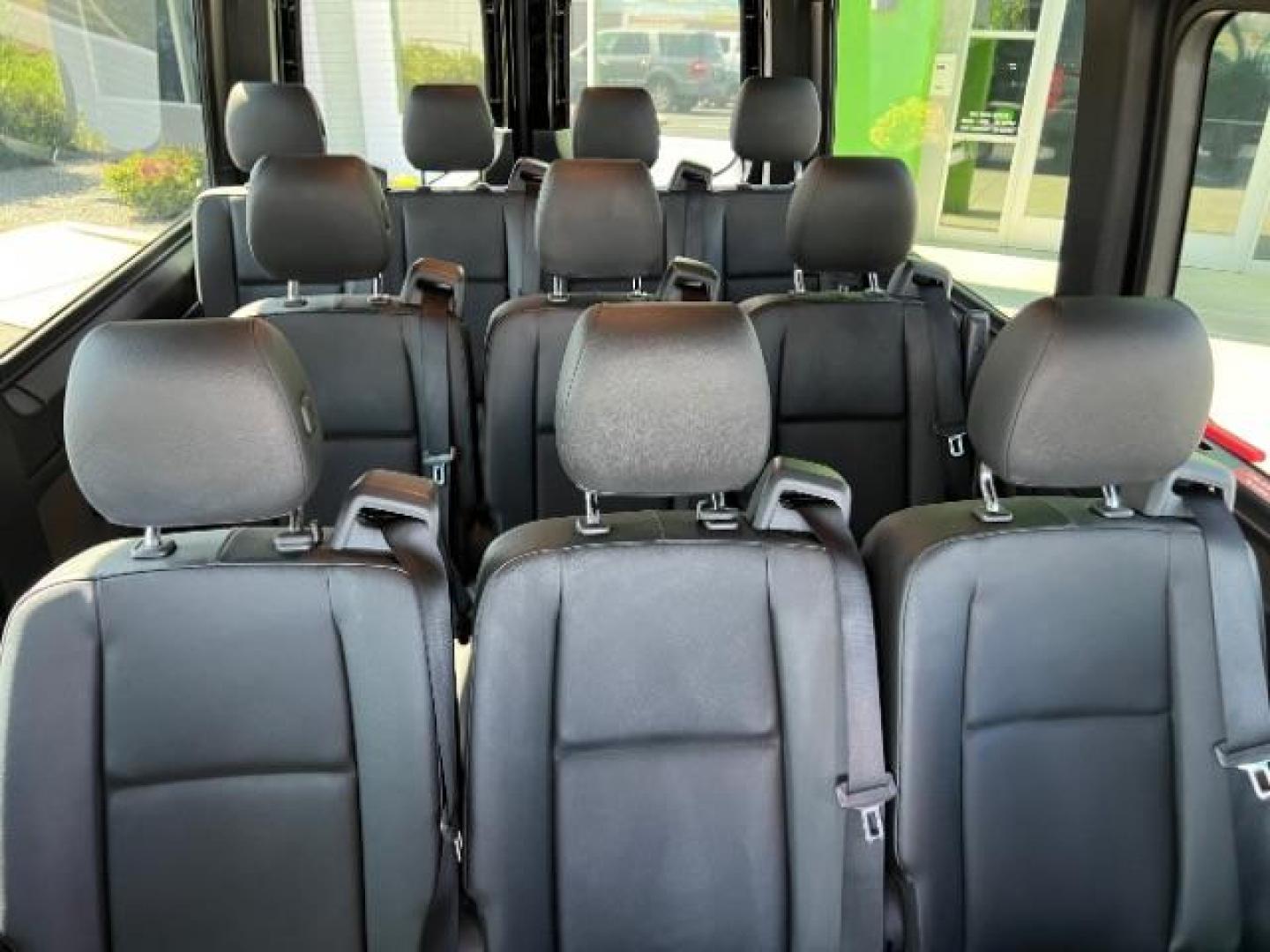 2024 Jet Black /Black Mercedes-Benz Sprinter 2500 Standard Roof 4-Cyl Diesel HO (W1Z4NFHYXRP) with an 2L I-4 diesel direct injection engine, Automatic transmission, located at 1865 East Red Hills Pkwy, St. George, 84770, (435) 628-0023, 37.120850, -113.543640 - Near new 12 passenger Sprinter. Low miles with full factory warranty. 1 owner and NO accidents. 3rd Row Seat Automatic Parking Back-Up Camera Blind Spot Monitor Bluetooth Connection Heated Front Seat(s) Privacy Glass Rain Sensing Wipers Rear A/C Rear Parking Aid Tire Pressure Monitor BLACK, LEATHER - Photo#21