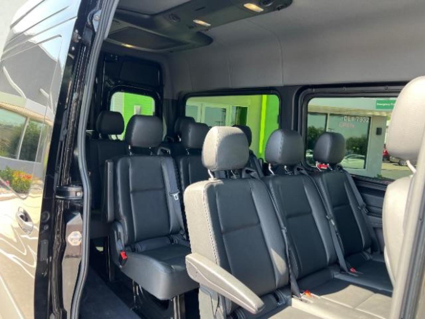 2024 Jet Black /Black Mercedes-Benz Sprinter 2500 Standard Roof 4-Cyl Diesel HO (W1Z4NFHYXRP) with an 2L I-4 diesel direct injection engine, Automatic transmission, located at 1865 East Red Hills Pkwy, St. George, 84770, (435) 628-0023, 37.120850, -113.543640 - Near new 12 passenger Sprinter. Low miles with full factory warranty. 1 owner and NO accidents. 3rd Row Seat Automatic Parking Back-Up Camera Blind Spot Monitor Bluetooth Connection Heated Front Seat(s) Privacy Glass Rain Sensing Wipers Rear A/C Rear Parking Aid Tire Pressure Monitor BLACK, LEATHER - Photo#26