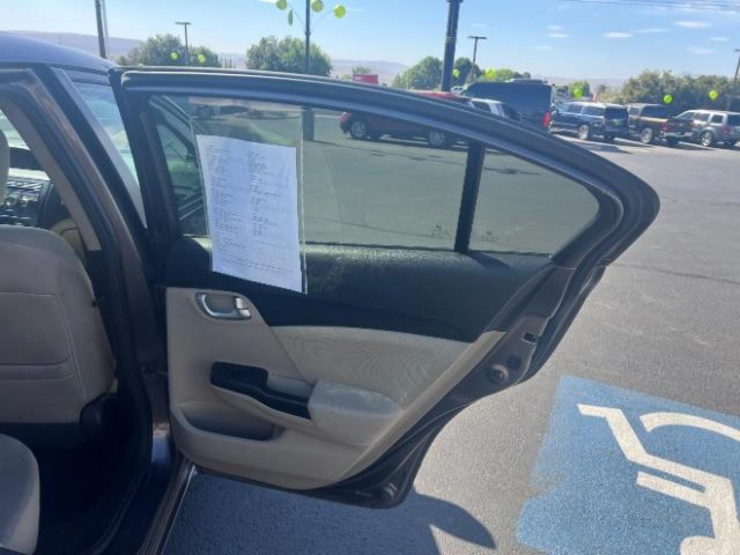 2013 Kona Coffee Metallic /Beige Honda Civic EX (19XFB2F82DE) with an 1.8L I-4 i-VTEC variable valve control engine, Automatic transmission, located at 940 North Main Street, Cedar City, UT, 84720, (435) 628-0023, 37.692936, -113.061897 - We specialize in helping ALL people get the best financing available. No matter your credit score, good, bad or none we can get you an amazing rate. Had a bankruptcy, divorce, or repossessions? We give you the green light to get your credit back on the road. Low down and affordable payments that fit - Photo#27