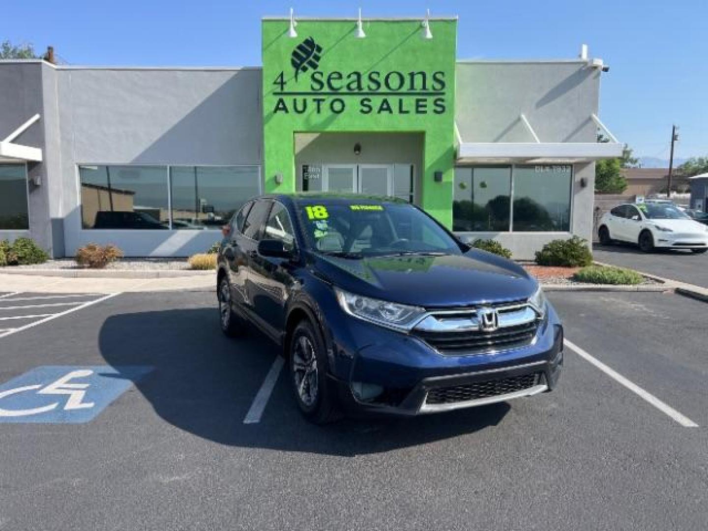 2018 Obsidian Blue Pearl /Gray Honda CR-V LX (2HKRW5H34JH) with an 2.4L I-4 gasoline direct injection engine, AUTOMATIC transmission, located at 1865 East Red Hills Pkwy, St. George, 84770, (435) 628-0023, 37.120850, -113.543640 - We specialize in helping ALL people get the best financing available. No matter your credit score, good, bad or none we can get you an amazing rate. Had a bankruptcy, divorce, or repossessions? We give you the green light to get your credit back on the road. Low down and affordable payments that fit - Photo#0