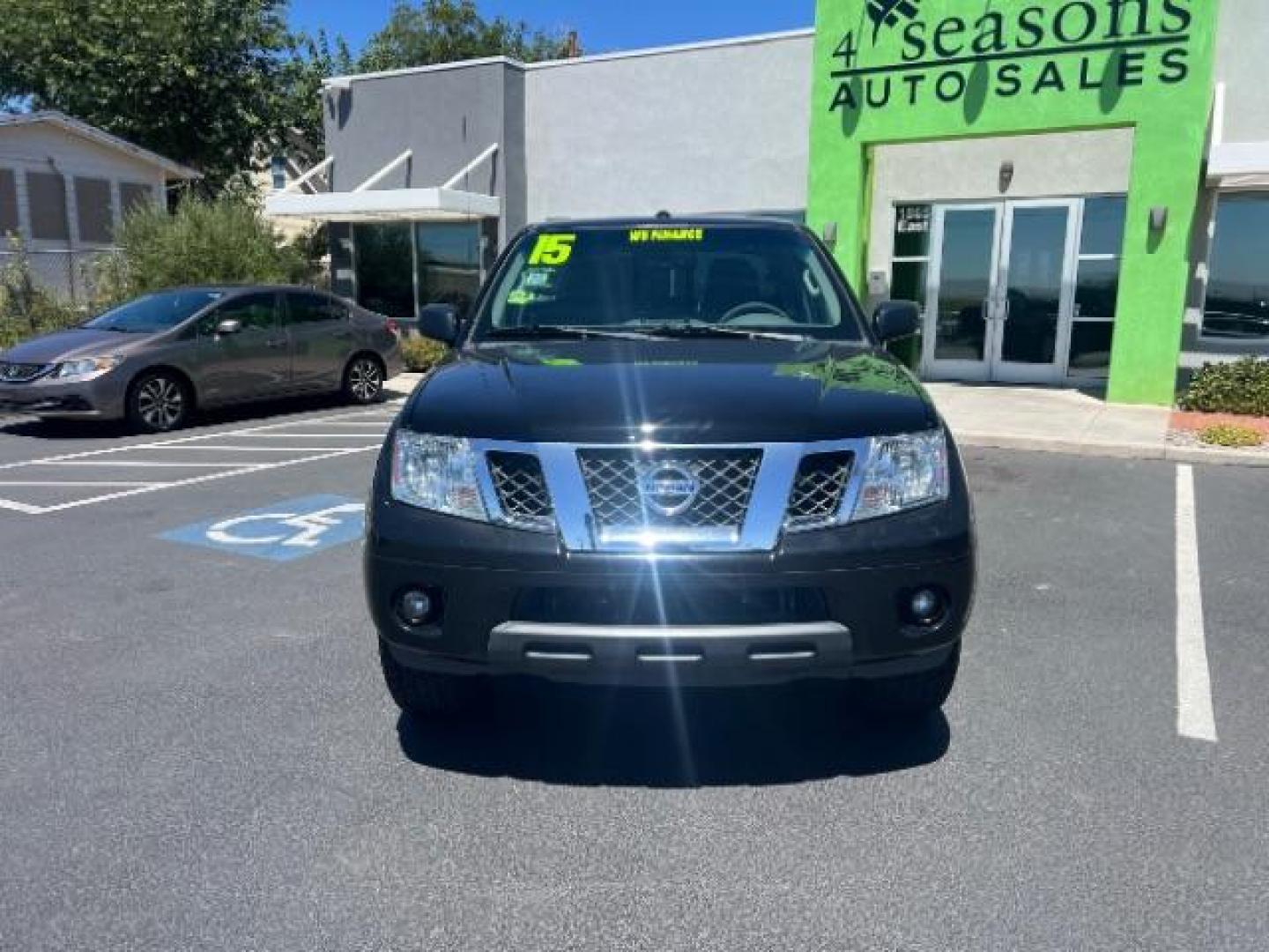 2015 Super Black /Steel Nissan Frontier SV (1N6AD0ER8FN) with an VQ 4L V-6 DOHC engine, Automatic transmission, located at 1865 East Red Hills Pkwy, St. George, 84770, (435) 628-0023, 37.120850, -113.543640 - Photo#1