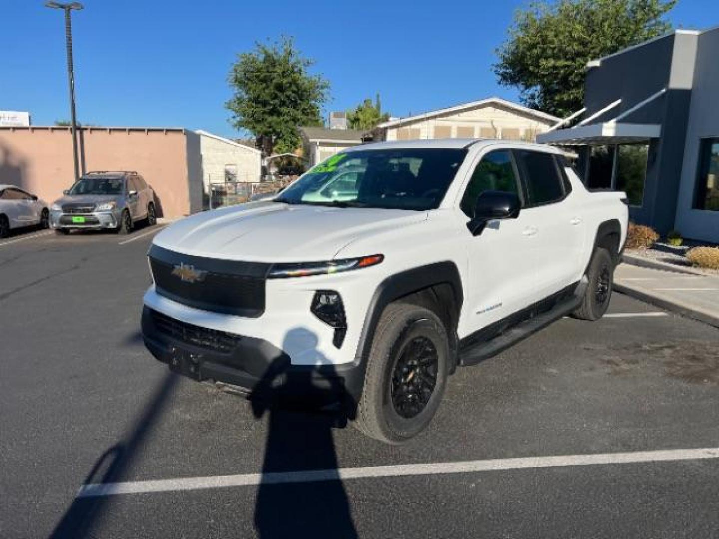 2024 Summit White /Jet Black Chevrolet Silverado EV Work Truck (1GC10UED4RU) with an ELECTRIC engine, Continuously Variable Transmission transmission, located at 1865 East Red Hills Pkwy, St. George, 84770, (435) 628-0023, 37.120850, -113.543640 - Brand new Silverado EV at huge discount. Gets 450 miles on full charge. Capable to super charge on Tesla network with included adapter. The 2024 Chevrolet Silverado EV WT (Work Truck) is a full-size electric pickup designed for work and fleet use. It features a dual-motor, all-wheel-drive system, - Photo#2