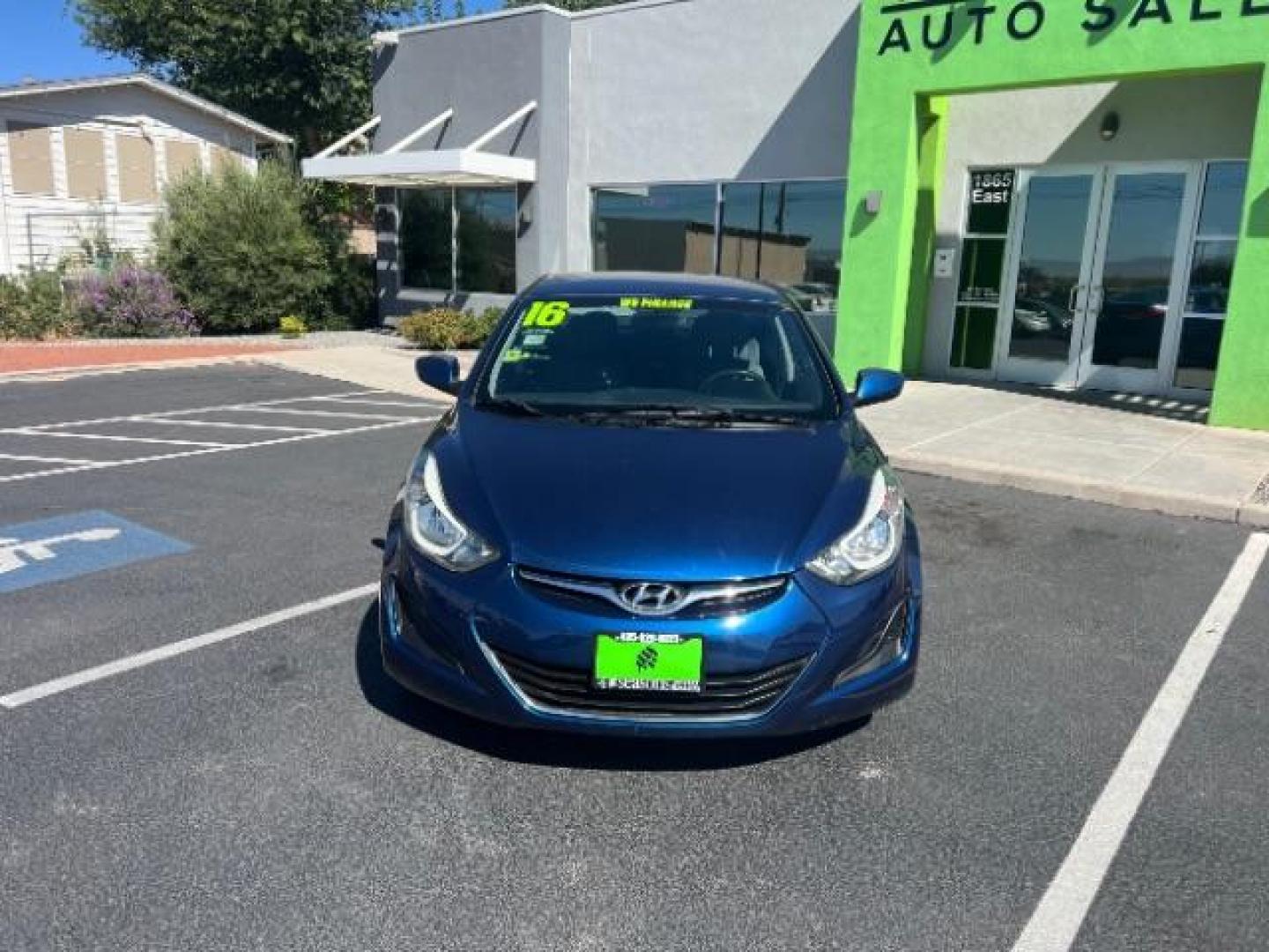 2016 Lakeside Blue /Gray Hyundai Elantra SE (5NPDH4AE2GH) with an Nu 1.8L I-4 DOHC engine, Automatic transmission, located at 940 North Main Street, Cedar City, UT, 84720, (435) 628-0023, 37.692936, -113.061897 - We specialize in helping ALL people get the best financing available. No matter your credit score, good, bad or none we can get you an amazing rate. Had a bankruptcy, divorce, or repossessions? We give you the green light to get your credit back on the road. Low down and affordable payments that fit - Photo#1