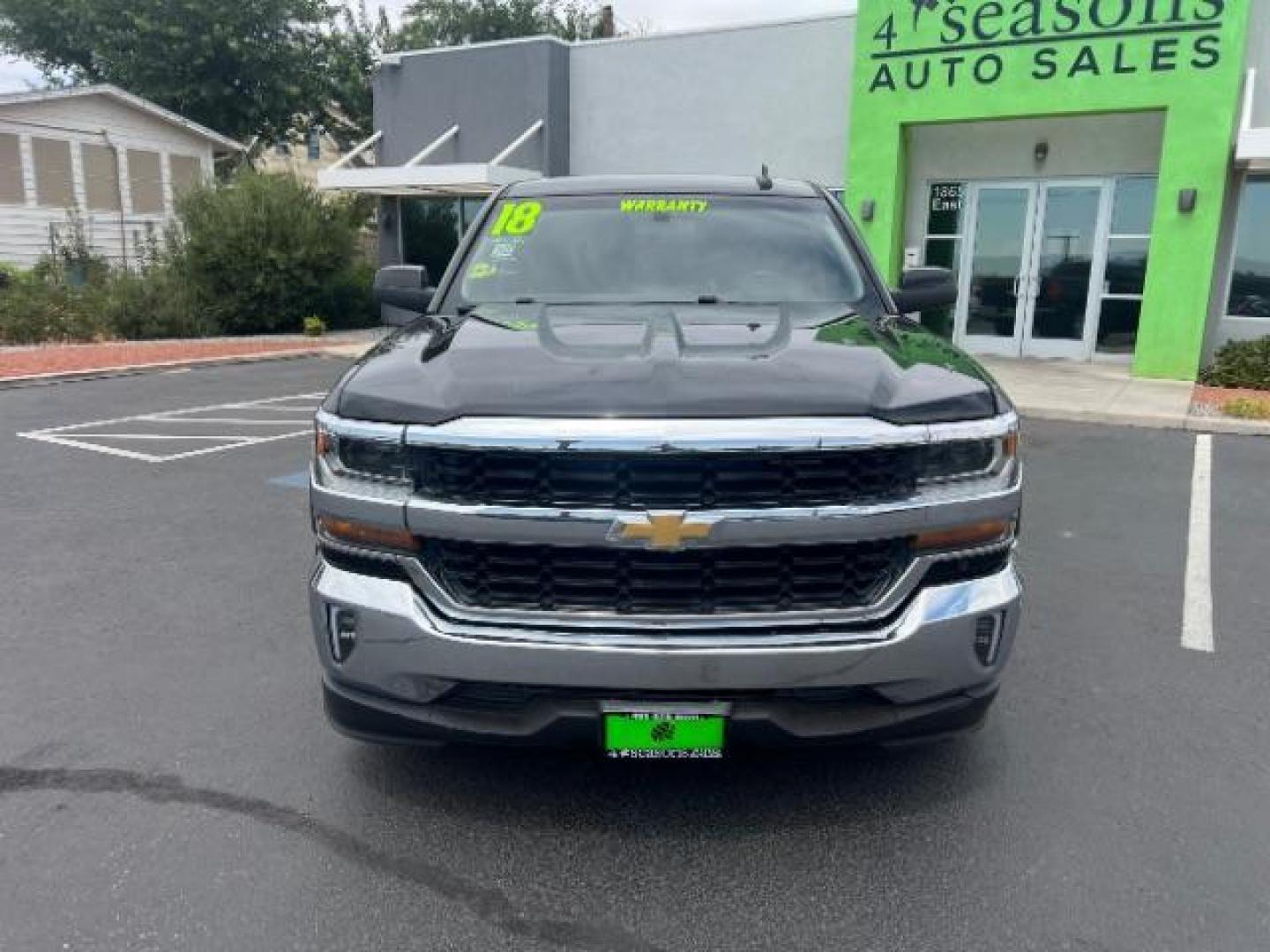 2018 Black /Jet Black Chevrolet Silverado 1500 1LT (1GCRCREC0JZ) with an EcoTec3 4.3L V-6 gasoline direct injection engine, Automatic transmission, located at 1865 East Red Hills Pkwy, St. George, 84770, (435) 628-0023, 37.120850, -113.543640 - We specialize in helping ALL people get the best financing available. No matter your credit score, good, bad or none we can get you an amazing rate. Had a bankruptcy, divorce, or repossessions? We give you the green light to get your credit back on the road. Low down and affordable payments that fit - Photo#1