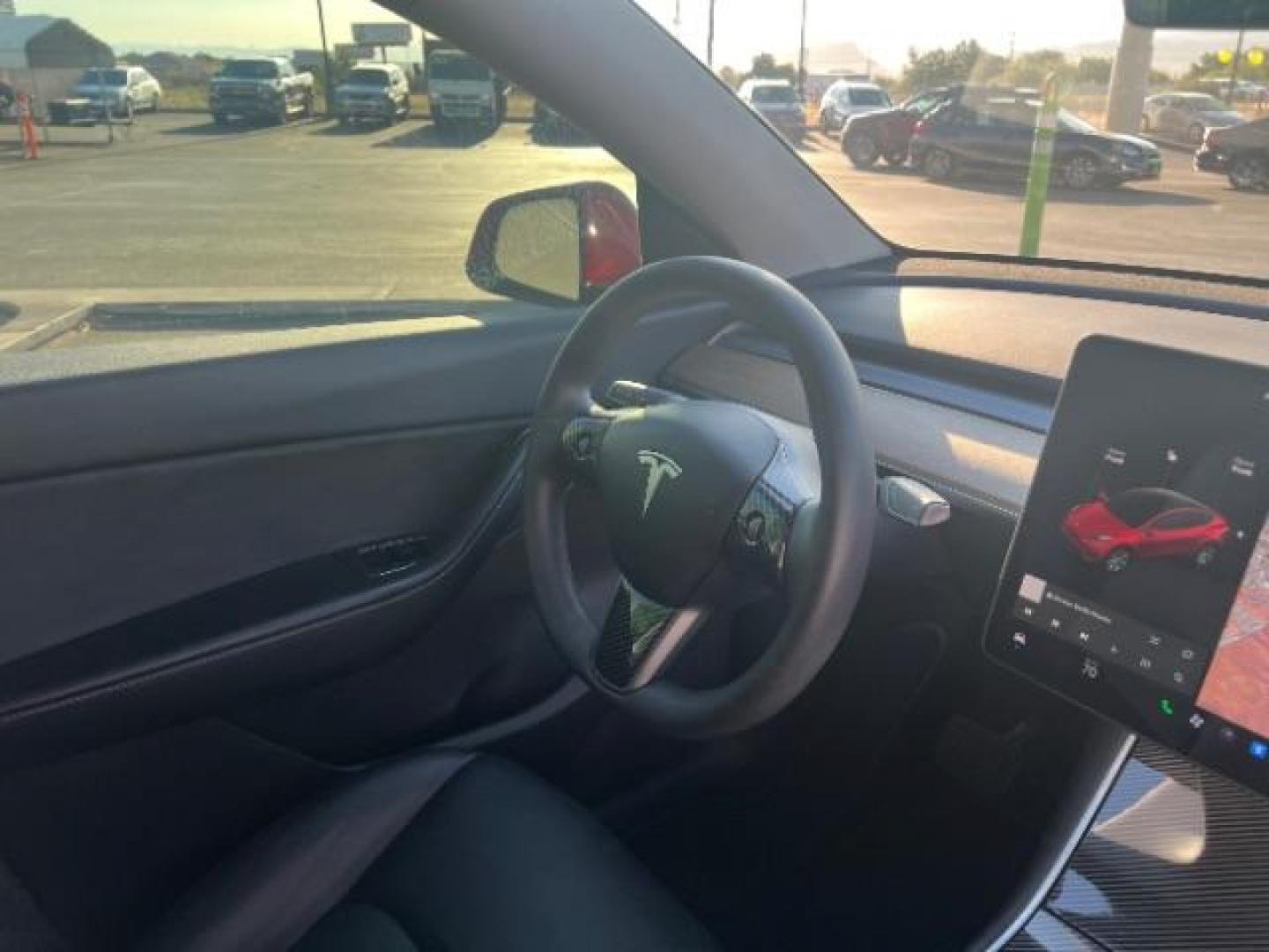 2021 Red Multi-Coat /Black Tesla Model Y Long Range Dual Motor All-Wheel Drive (5YJYGDEE8MF) with an ELECTRIC engine, Continuously Variable Transmission transmission, located at 1865 East Red Hills Pkwy, St. George, 84770, (435) 628-0023, 37.120850, -113.543640 - This Tesla is an AWD Long Range. Battery is 90% healthy, 289 on full charge. Near new condition! Full Tesla factory warranty up to 120k miles. Extended EV battery warranty available. Financing for ALL credit types. 4 Seasons Auto THE southern Utah Tesla Experts. Call or text for more info DL# 7 - Photo#28