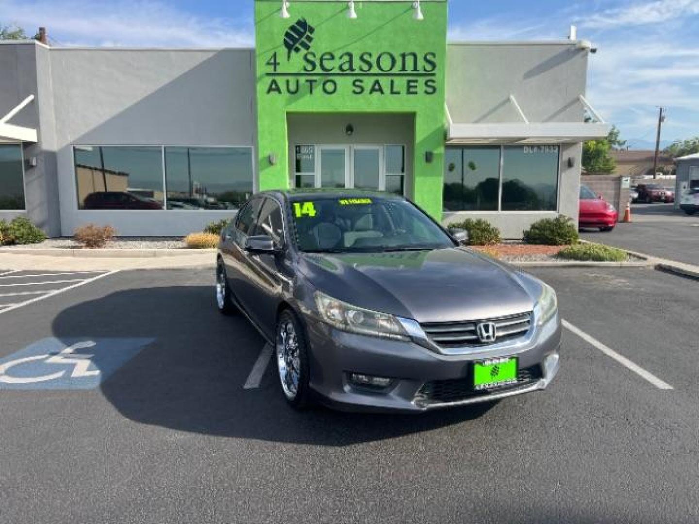 2014 Modern Steel Metallic /Gray Honda Accord EX (1HGCR2F74EA) with an 2.4L I-4 gasoline direct injection engine, Automatic transmission, located at 1865 East Red Hills Pkwy, St. George, 84770, (435) 628-0023, 37.120850, -113.543640 - We specialize in helping ALL people get the best financing available. No matter your credit score, good, bad or none we can get you an amazing rate. Had a bankruptcy, divorce, or repossessions? We give you the green light to get your credit back on the road. Low down and affordable payments that fit - Photo#0