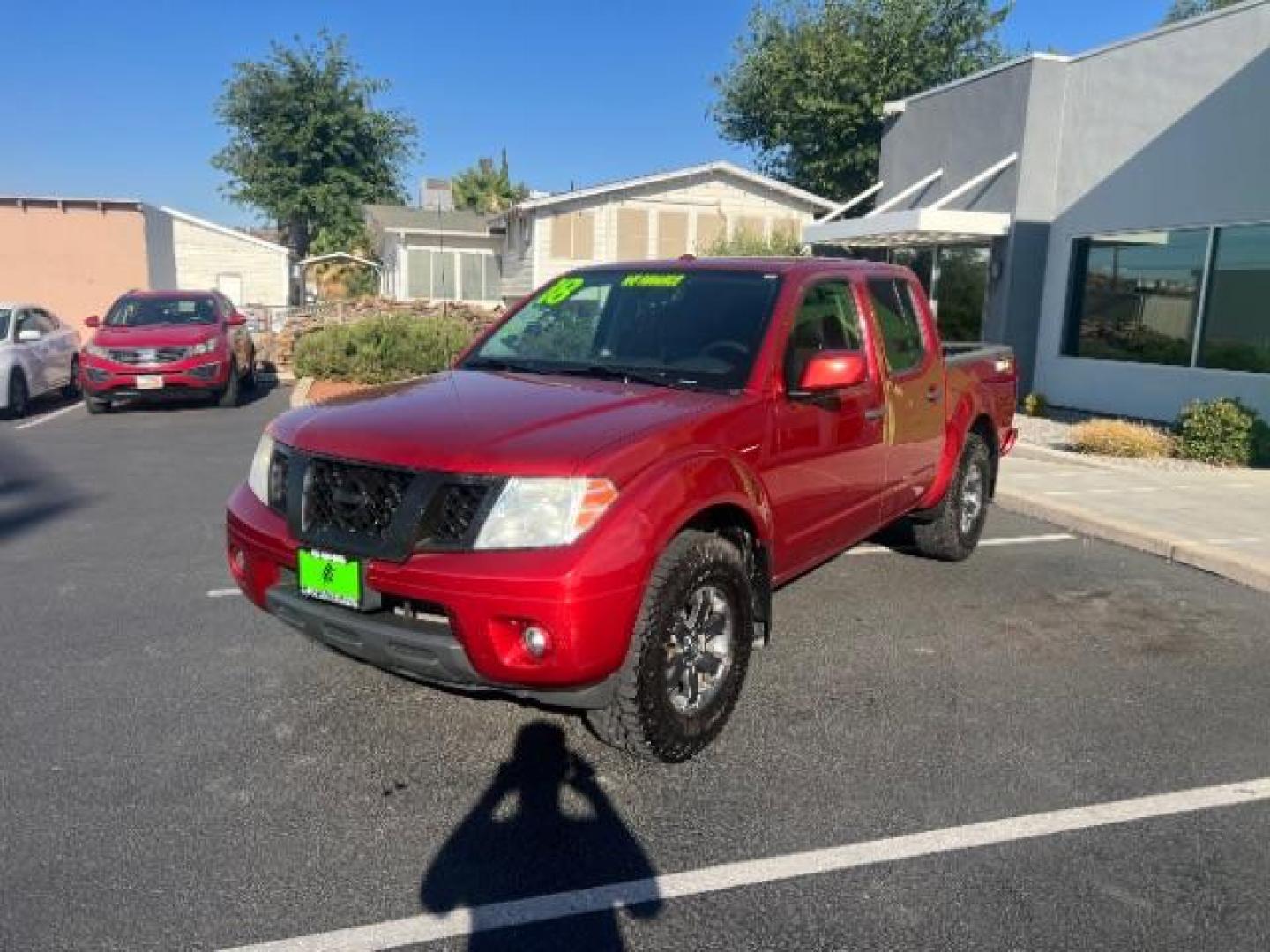 2018 Lava Red /Graphite w/White Stitching, cloth Nissan Frontier PRO-4X Crew Cab 5AT 4WD (1N6AD0EV9JN) with an 4.0L V6 DOHC 24V engine, 5-Speed Automatic transmission, located at 1865 East Red Hills Pkwy, St. George, 84770, (435) 628-0023, 37.120850, -113.543640 - Photo#2