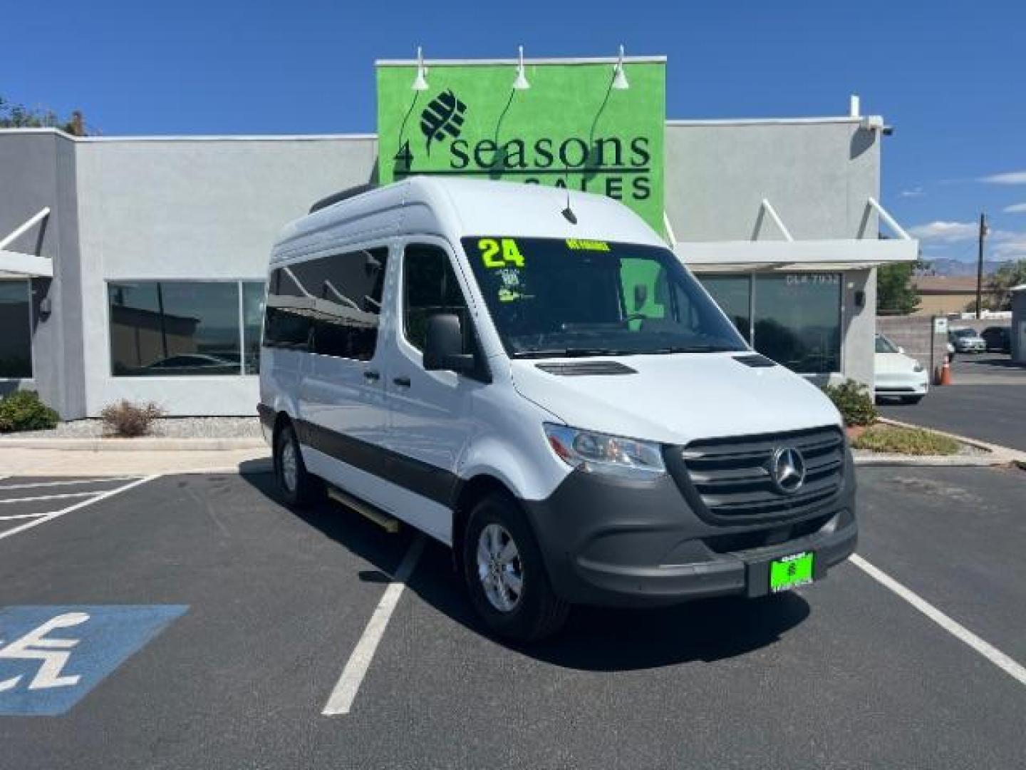 2024 Arctic White /Black Mercedes-Benz Sprinter 2500 Standard Roof 4-Cyl Diesel HO (W1Z4NFHY7RP) with an 2L I-4 diesel direct injection engine, Automatic transmission, located at 1865 East Red Hills Pkwy, St. George, 84770, (435) 628-0023, 37.120850, -113.543640 - Photo#0