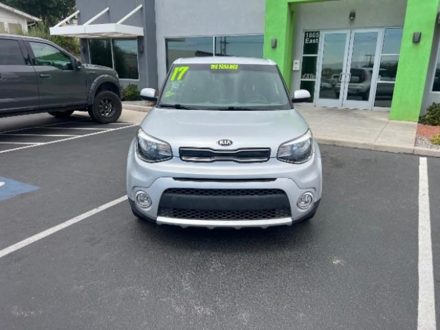 2017 Bright Silver /Gray 2-Tone Kia Soul + (KNDJP3A53H7) with an 2L I-4 gasoline direct injection engine, Automatic transmission, located at 940 North Main Street, Cedar City, UT, 84720, (435) 628-0023, 37.692936, -113.061897 - Photo#1