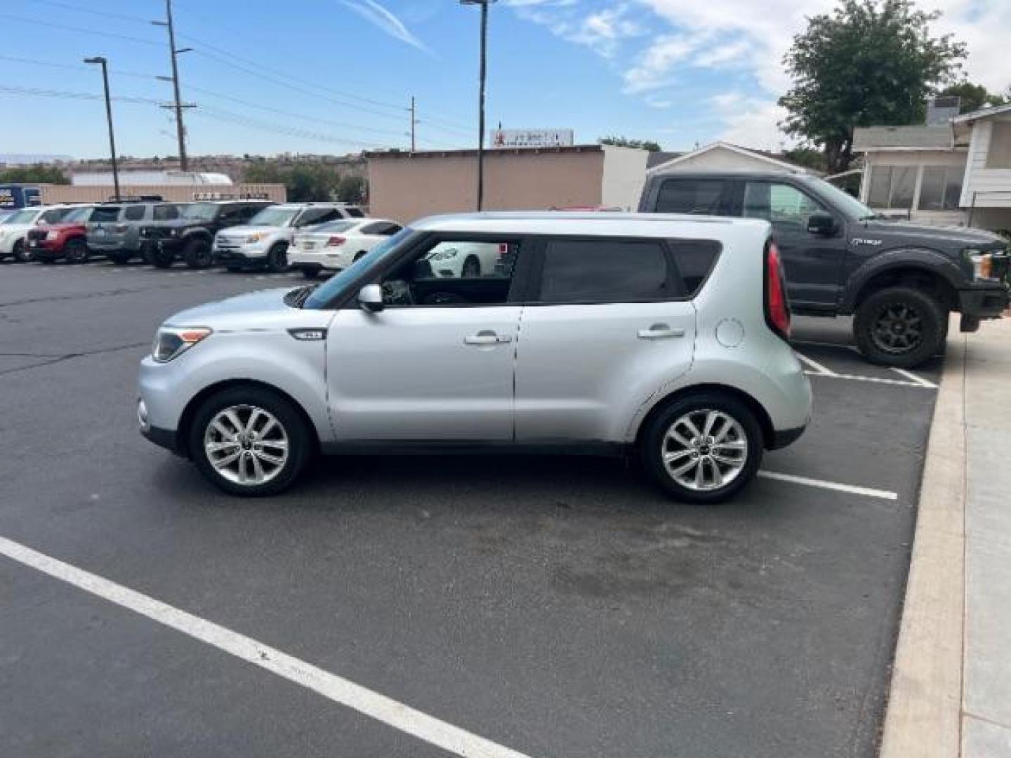 2017 Bright Silver /Gray 2-Tone Kia Soul + (KNDJP3A53H7) with an 2L I-4 gasoline direct injection engine, Automatic transmission, located at 940 North Main Street, Cedar City, UT, 84720, (435) 628-0023, 37.692936, -113.061897 - Photo#3
