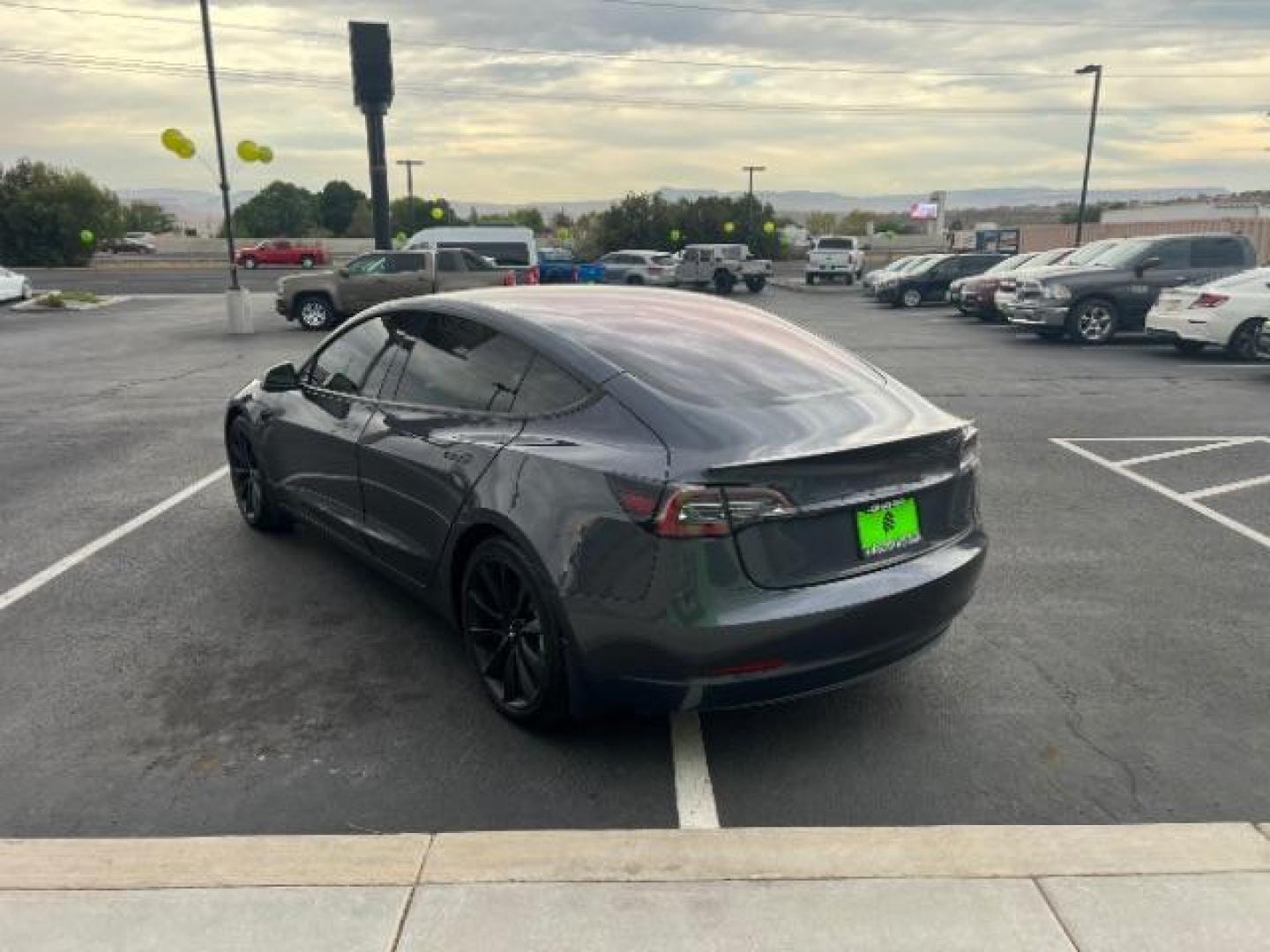 2018 Grey /White Tesla Model 3 Long Range (5YJ3E1EB6JF) with an ELECTRIC engine, Continuously Variable Transmission transmission, located at 1865 East Red Hills Pkwy, St. George, 84770, (435) 628-0023, 37.120850, -113.543640 - Photo#6