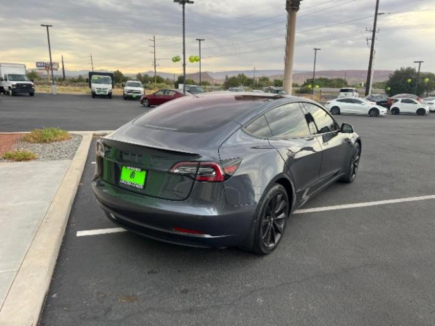 2018 Grey /White Tesla Model 3 Long Range (5YJ3E1EB6JF) with an ELECTRIC engine, Continuously Variable Transmission transmission, located at 1865 East Red Hills Pkwy, St. George, 84770, (435) 628-0023, 37.120850, -113.543640 - Photo#8