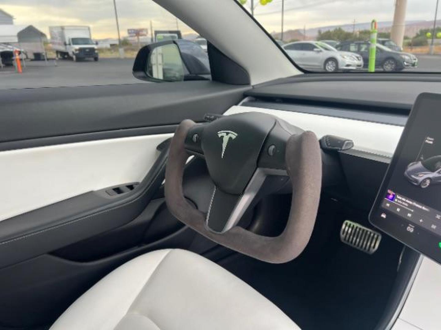 2018 Grey /White Tesla Model 3 Long Range (5YJ3E1EB6JF) with an ELECTRIC engine, Continuously Variable Transmission transmission, located at 1865 East Red Hills Pkwy, St. George, 84770, (435) 628-0023, 37.120850, -113.543640 - Photo#29