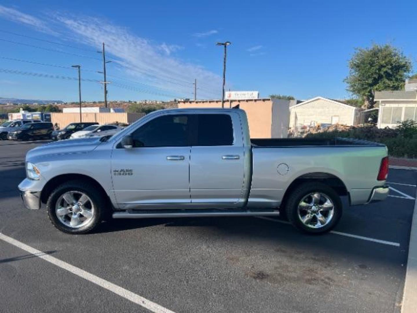 2018 Bright Silver Metallic Clearcoat /Diesel Gray/Black Ram 1500 Big Horn Quad Cab 4x4 6'4 Box (1C6RR7GG8JS) with an Pentastar 3.6L V-6 DOHC engine, Automatic transmission, located at 1865 East Red Hills Pkwy, St. George, 84770, (435) 628-0023, 37.120850, -113.543640 - We specialize in helping ALL people get the best financing available. No matter your credit score, good, bad or none we can get you an amazing rate. Had a bankruptcy, divorce, or repossessions? We give you the green light to get your credit back on the road. Low down and affordable payments that fit - Photo#3