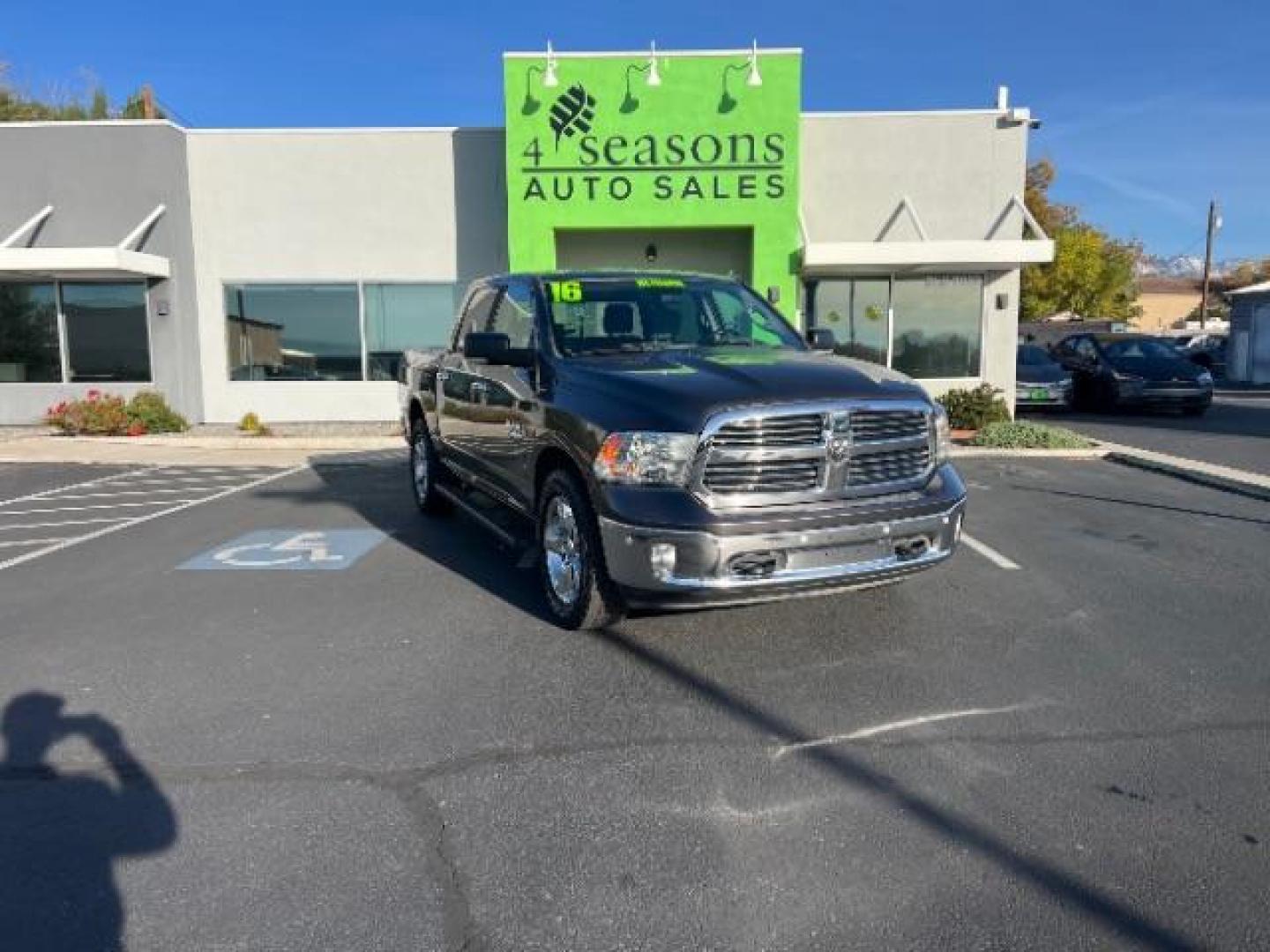 2016 Granite Crystal Metallic Clearcoat /Diesel Gray/Black Ram 1500 Big Horn (1C6RR7LM2GS) with an EcoDiesel 3L V-6 diesel direct injection engine, Automatic transmission, located at 1865 East Red Hills Pkwy, St. George, 84770, (435) 628-0023, 37.120850, -113.543640 - We specialize in helping ALL people get the best financing available. No matter your credit score, good, bad or none we can get you an amazing rate. Had a bankruptcy, divorce, or repossessions? We give you the green light to get your credit back on the road. Low down and affordable payments that fit - Photo#0