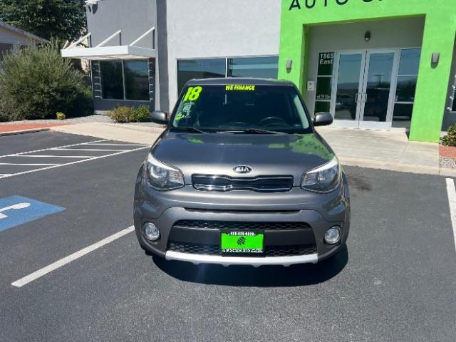 2018 Titanium Gray /Black Kia Soul + (KNDJP3A5XJ7) with an 2L I-4 gasoline direct injection engine, Automatic transmission, located at 1865 East Red Hills Pkwy, St. George, 84770, (435) 628-0023, 37.120850, -113.543640 - We specialize in helping ALL people get the best financing available. No matter your credit score, good, bad or none we can get you an amazing rate. Had a bankruptcy, divorce, or repossessions? We give you the green light to get your credit back on the road. Low down and affordable payments that fit - Photo#1