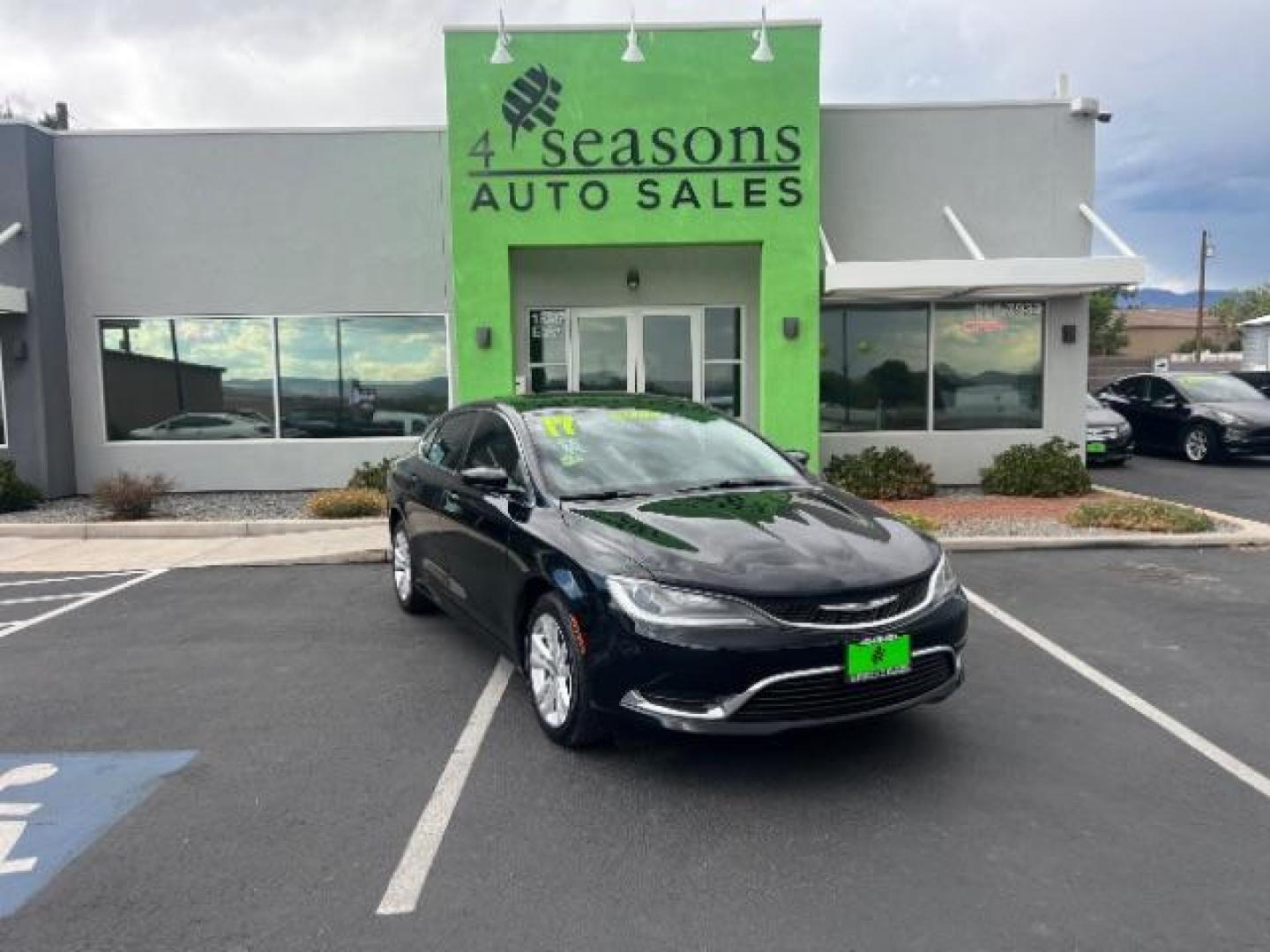 2017 Black Clearcoat /Black Chrysler 200 Limited Platinum (1C3CCCAB1HN) with an Pentastar 3.6L V-6 DOHC engine, Automatic transmission, located at 940 North Main Street, Cedar City, UT, 84720, (435) 628-0023, 37.692936, -113.061897 - We specialize in helping ALL people get the best financing available. No matter your credit score, good, bad or none we can get you an amazing rate. Had a bankruptcy, divorce, or repossessions? We give you the green light to get your credit back on the road. Low down and affordable payments that fit - Photo#0