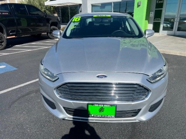 2016 Ingot Silver /Ebony Ford Fusion SE (3FA6P0H74GR) with an EcoBoost 1.5L I-4 gasoline direct injection engine, Automatic transmission, located at 1865 East Red Hills Pkwy, St. George, 84770, (435) 628-0023, 37.120850, -113.543640 - Cash Deal / As-Is: Versatile Southern Utah travel starts with this 2016 Ford Fusion SE. Its 2.5L 4-cylinder engine, automatic transmission, and front-wheel drive make it a smart fit for commuting, errands, and Southern Utah road trips. With 129,280 miles, this Fusion is ready for its next adventure.- Photo#1