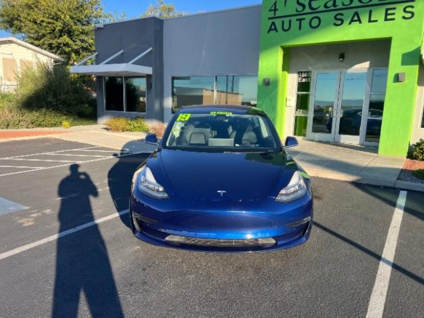2019 Deep Blue Metallic /Black Tesla Model 3 Long Range Dual Motor All-Wheel Drive | AWD (5YJ3E1EB0KF) with an ELECTRIC engine, Electric transmission, located at 1865 East Red Hills Pkwy, St. George, 84770, (435) 628-0023, 37.120850, -113.543640 - Photo#3