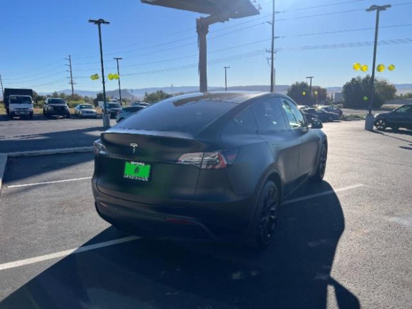 2021 Solid Black /Black Tesla Model Y Long Range Dual Motor All-Wheel Drive (5YJYGAEE5MF) with an ELECTRIC engine, Continuously Variable Transmission transmission, located at 1865 East Red Hills Pkwy, St. George, 84770, (435) 628-0023, 37.120850, -113.543640 - Photo#8