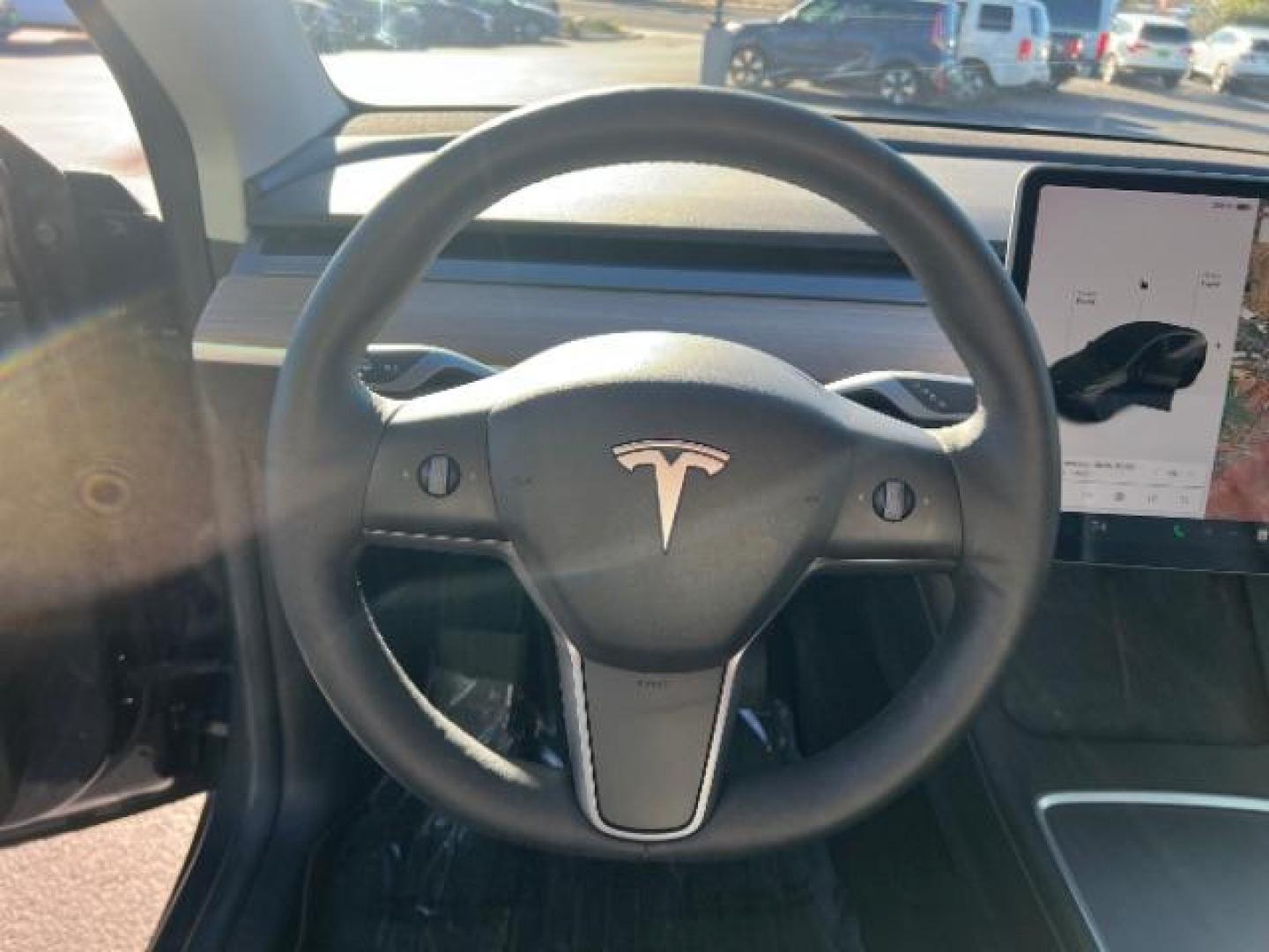 2021 Solid Black /Black Tesla Model Y Long Range Dual Motor All-Wheel Drive (5YJYGAEE5MF) with an ELECTRIC engine, Continuously Variable Transmission transmission, located at 1865 East Red Hills Pkwy, St. George, 84770, (435) 628-0023, 37.120850, -113.543640 - Photo#17