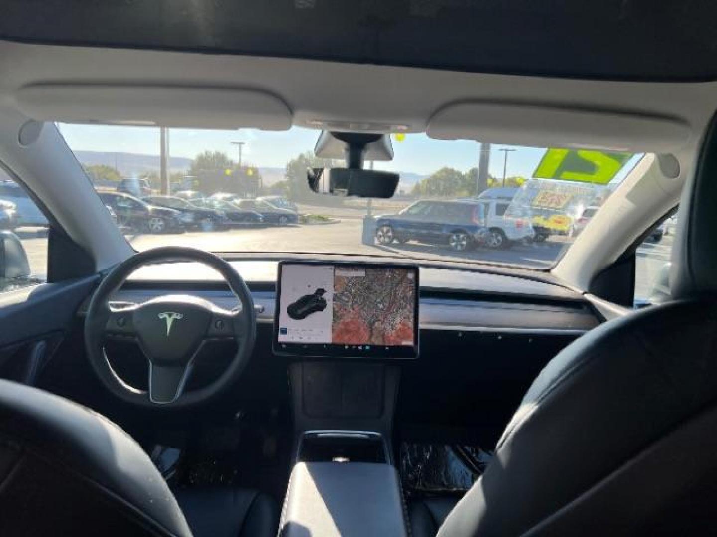 2021 Solid Black /Black Tesla Model Y Long Range Dual Motor All-Wheel Drive (5YJYGAEE5MF) with an ELECTRIC engine, Continuously Variable Transmission transmission, located at 1865 East Red Hills Pkwy, St. George, 84770, (435) 628-0023, 37.120850, -113.543640 - Photo#23