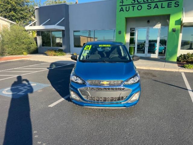 2021 Caribbean Blue Metallic /Jet Black Chevrolet Spark FWD LS Automatic (KL8CB6SA4MC) with an 1.4L I-4 DOHC engine, Automatic transmission, located at 940 North Main Street, Cedar City, UT, 84720, (435) 628-0023, 37.692936, -113.061897 - We specialize in helping ALL people get the best financing available. No matter your credit score, good, bad or none we can get you an amazing rate. Had a bankruptcy, divorce, or repossessions? We give you the green light to get your credit back on the road. Low down and affordable payments that fit - Photo#1