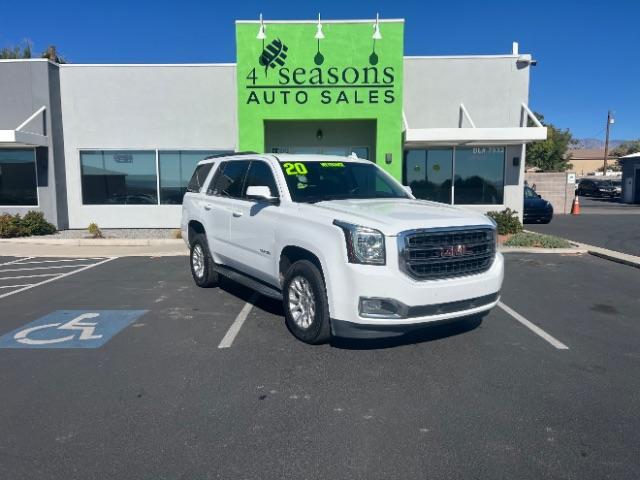 2020 Summit White /Jet Black GMC Yukon 4WD SLT (1GKS2BKC6LR) with an EcoTec3 5.3L V-8 gasoline direct injection engine, Automatic transmission, located at 1865 East Red Hills Pkwy, St. George, 84770, (435) 628-0023, 37.120850, -113.543640 - Photo#0